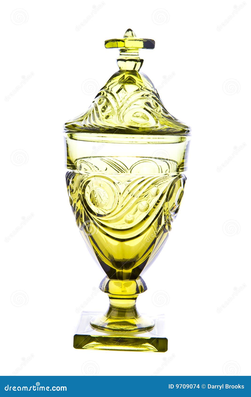 Yellow Glass Jar stock photo. Image of antique, white 9709074