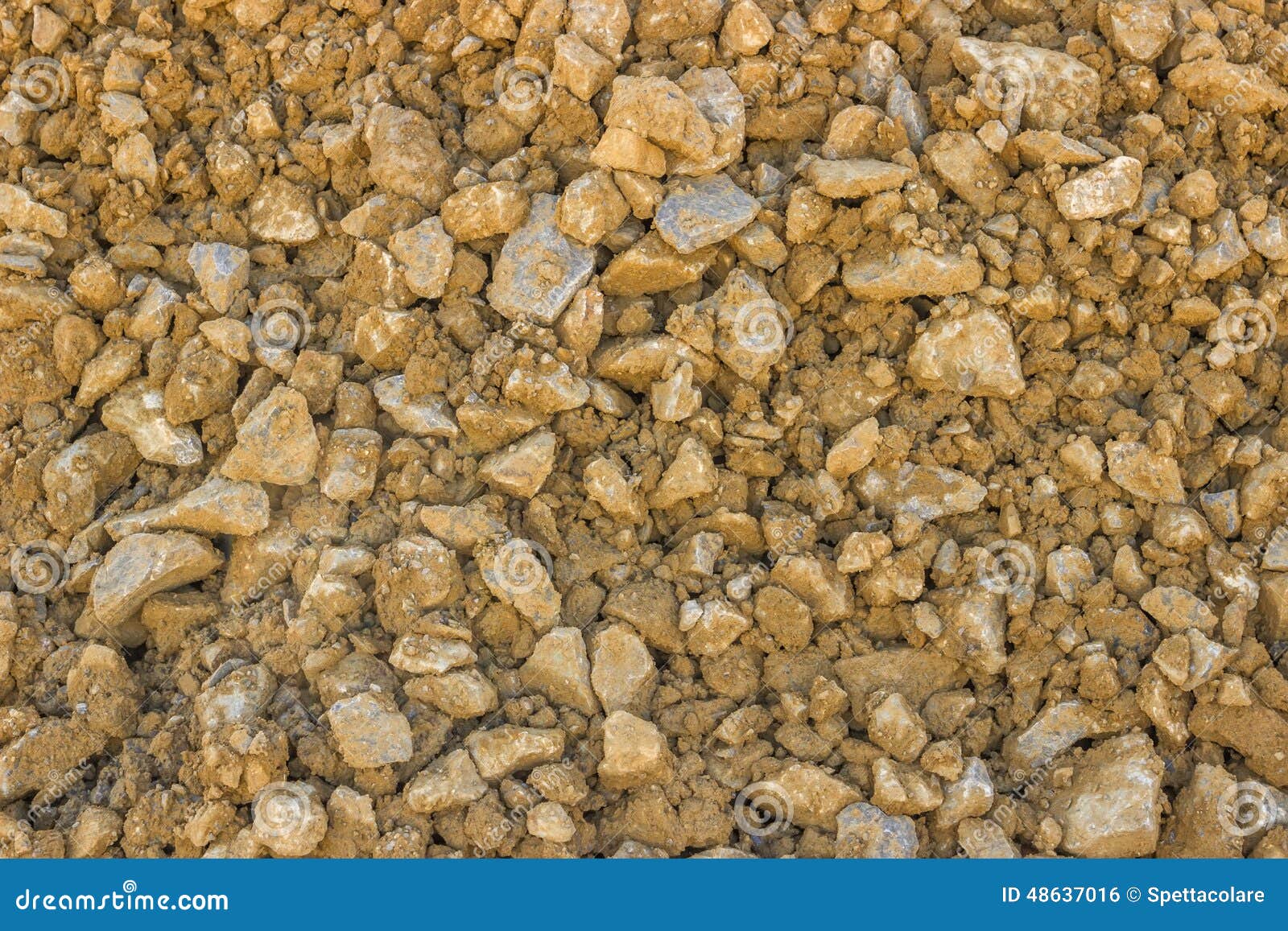 Yellow Gravel for Roads at Construction Site Stock Photo Image of