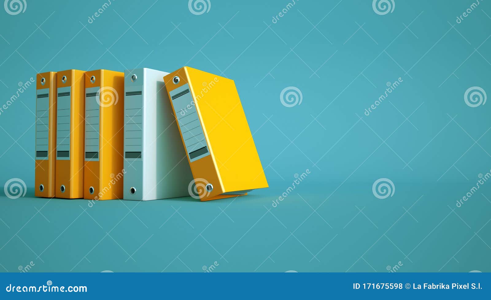 Yellow Binders RoyaltyFree Stock Photography 17245193