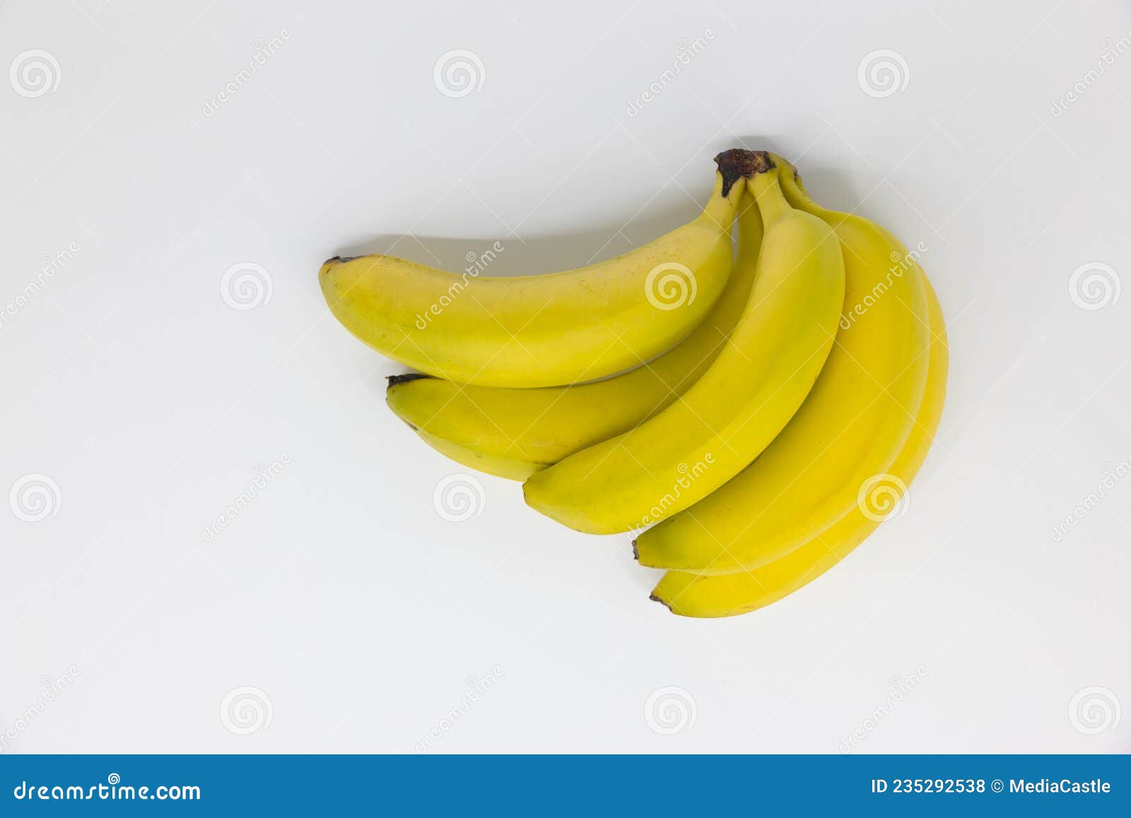 Banana bunch isolated on white background.Ripe bananas bunch iso