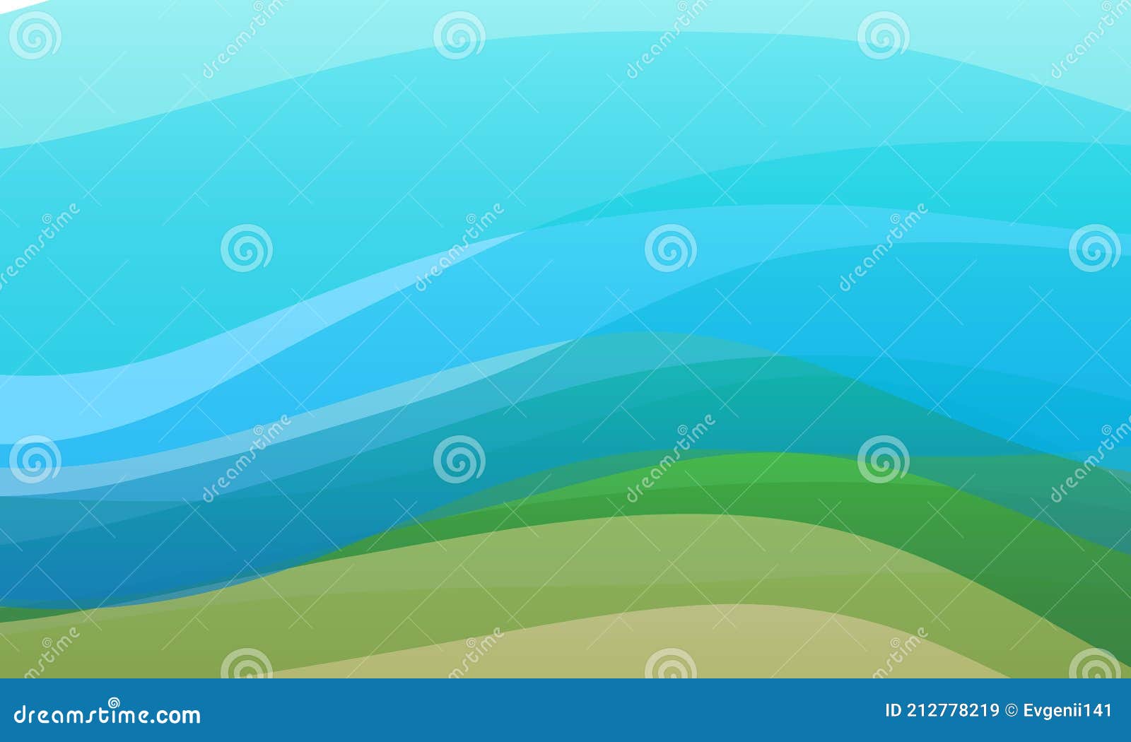 Yellowgreen Yellow Green Blue Abstract Background Stock Vector