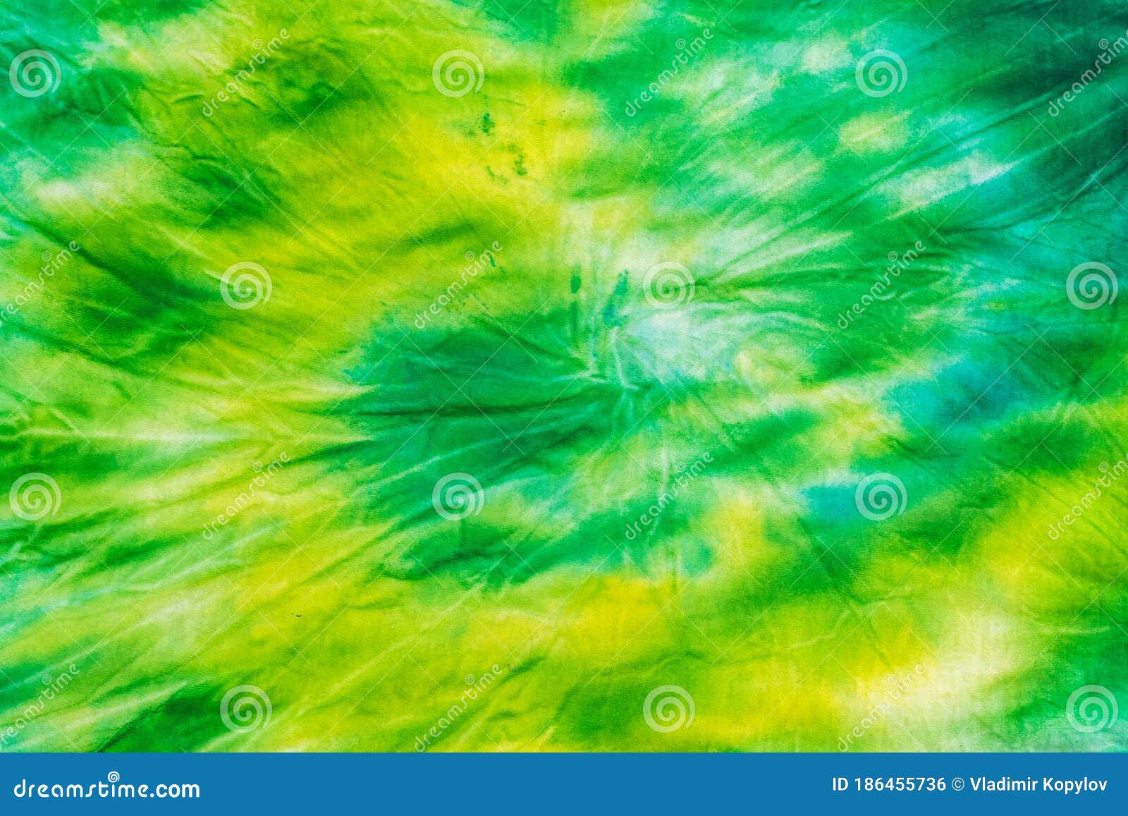 green tie dye patterns