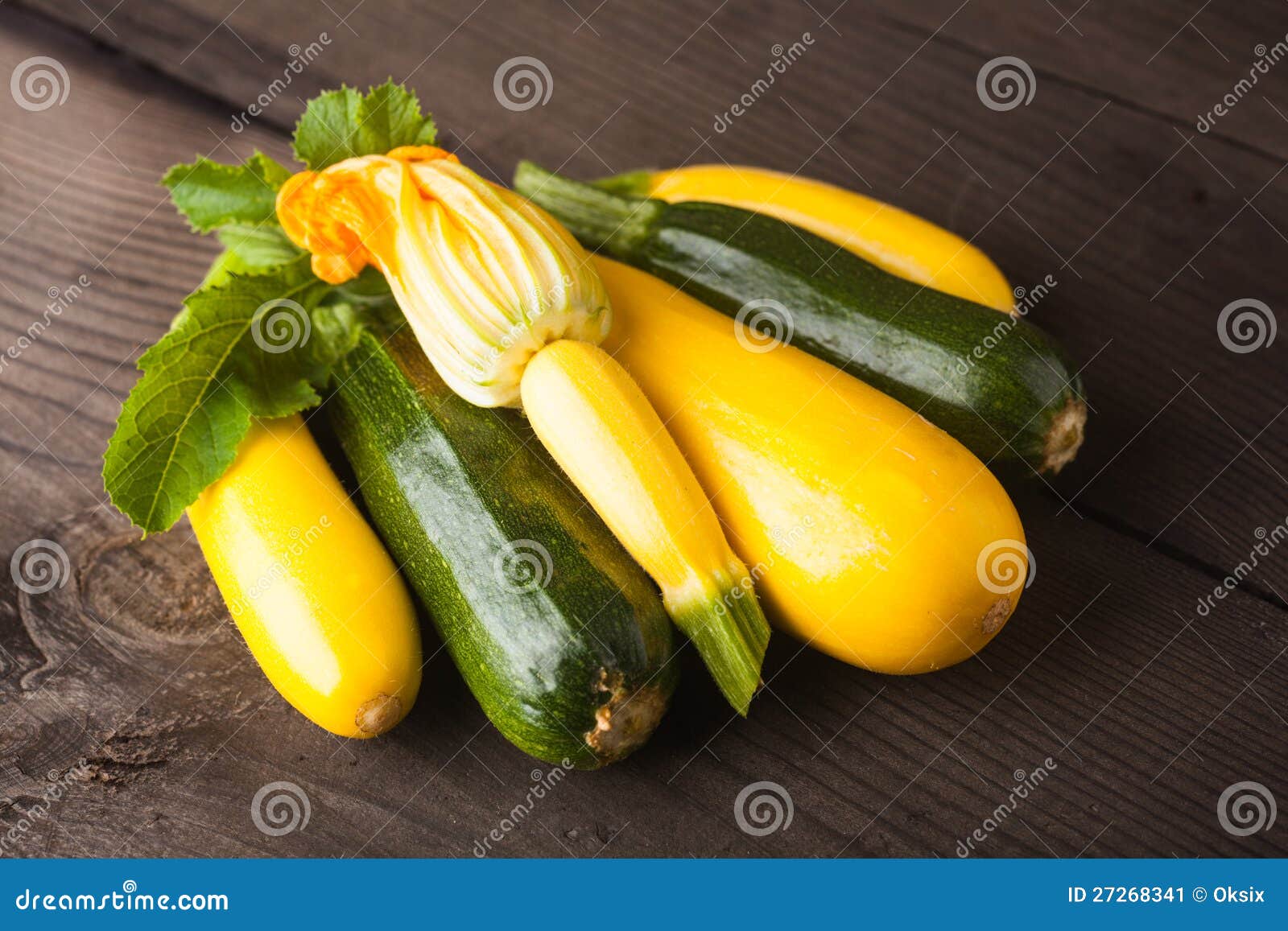 Yellow and green zucchini stock image. Image of foods 27268341
