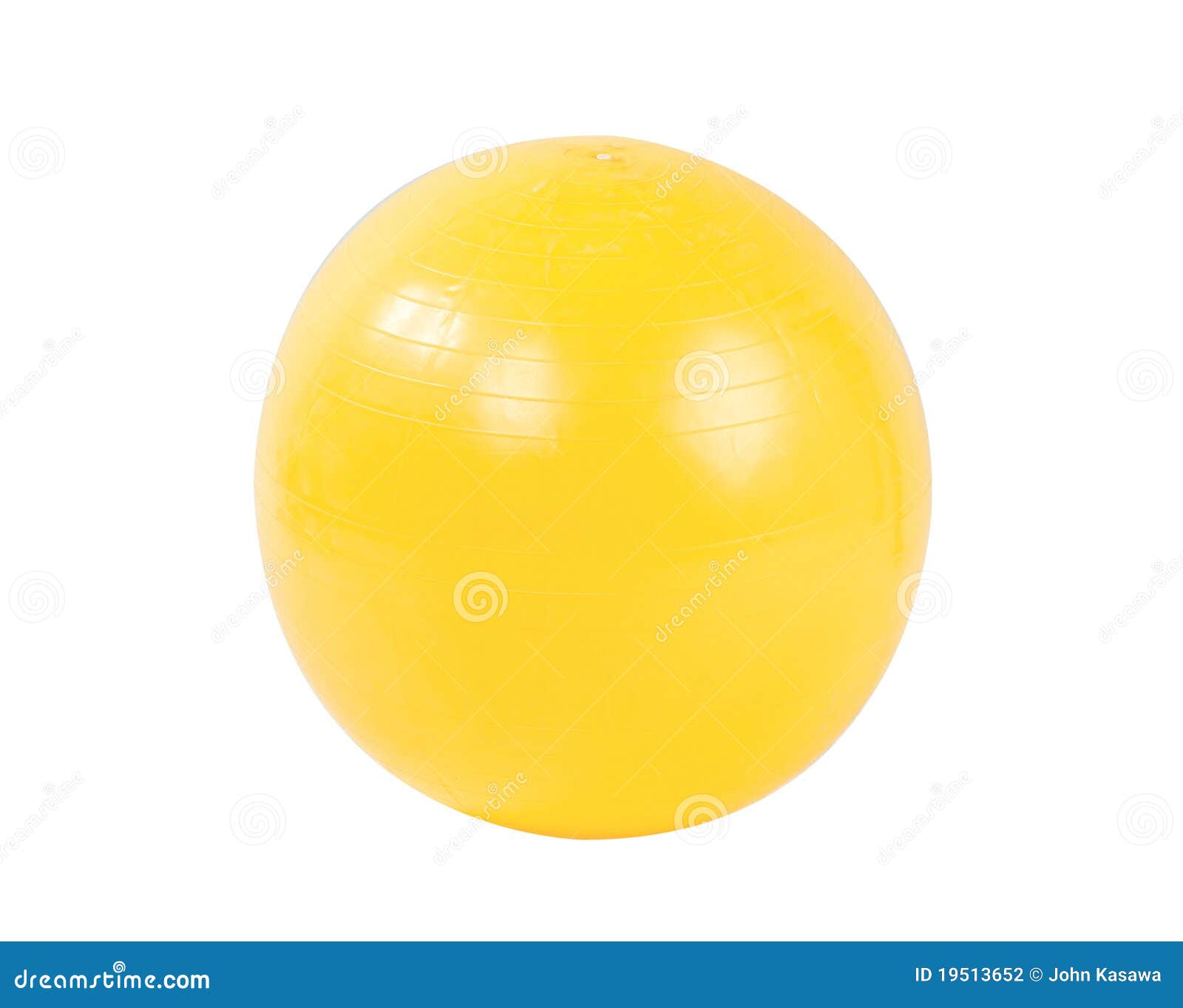 Yellow gyms ball isolated stock photo. Image of yoga 19513652