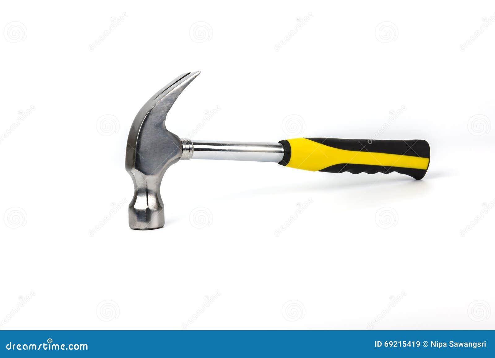 Yellow hammer stock image. Image of white, head, household 69215419