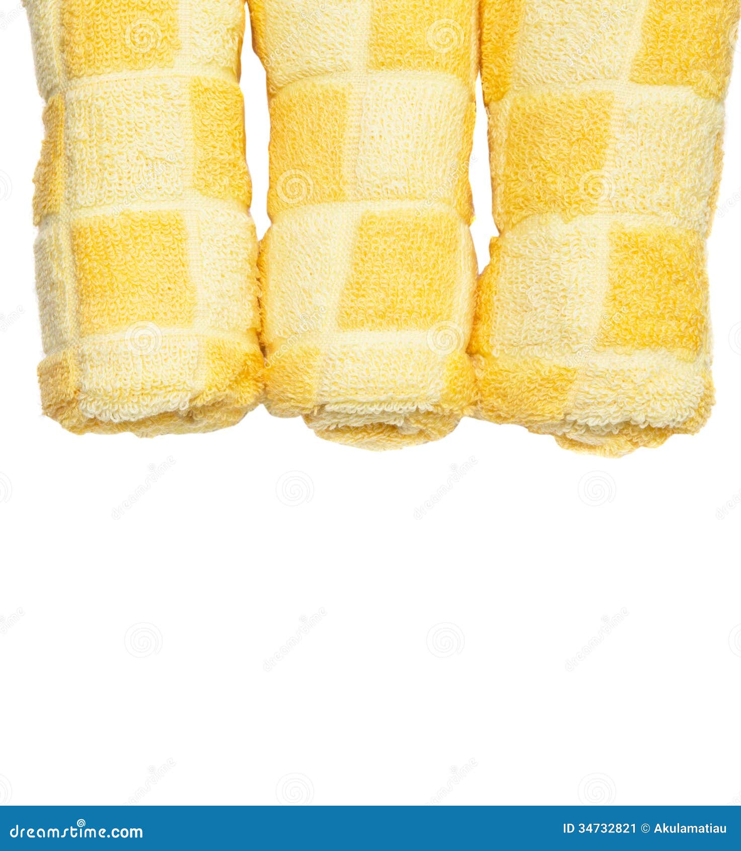 Yellow Hand Towels III stock image. Image of weave, sanitary 34732821
