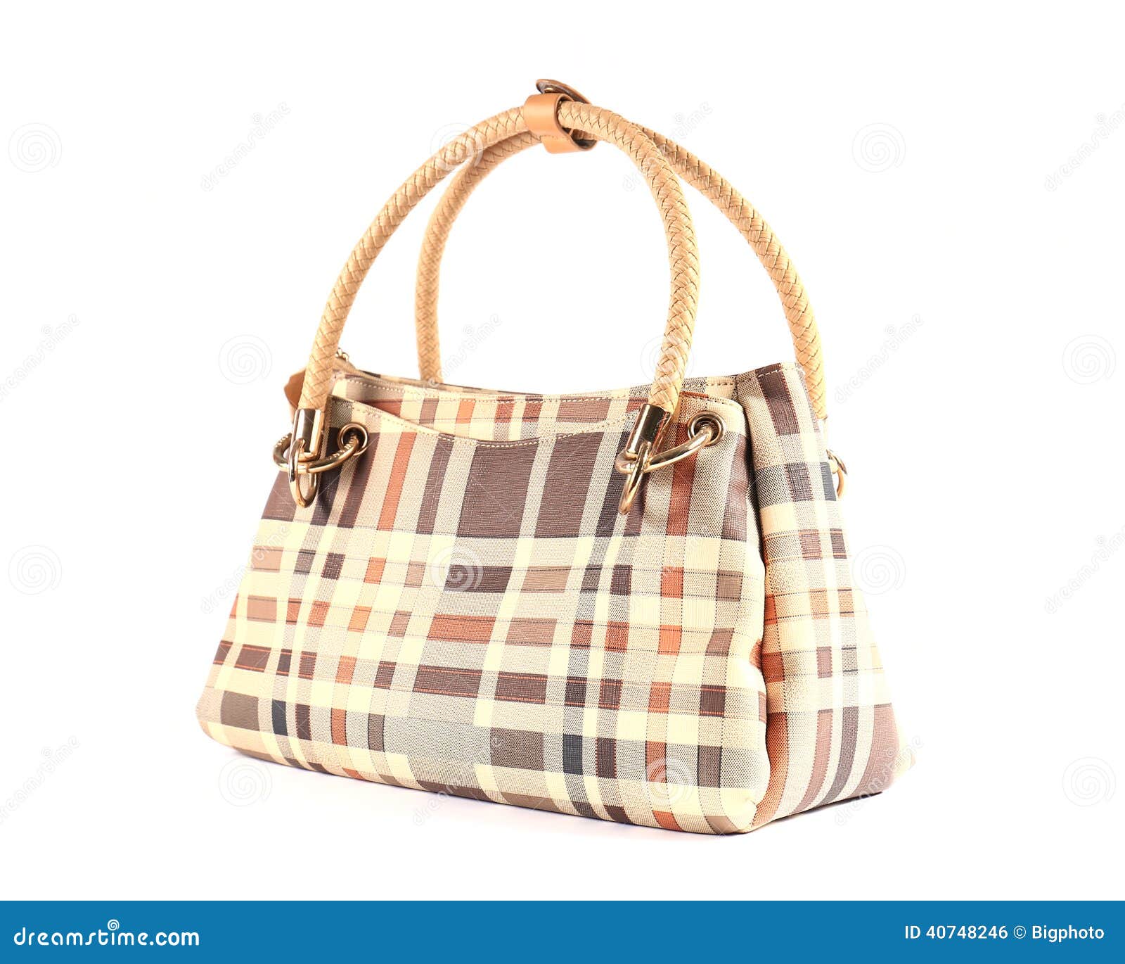 Yellow Handbag Isolated on White Background Stock Photo Image of