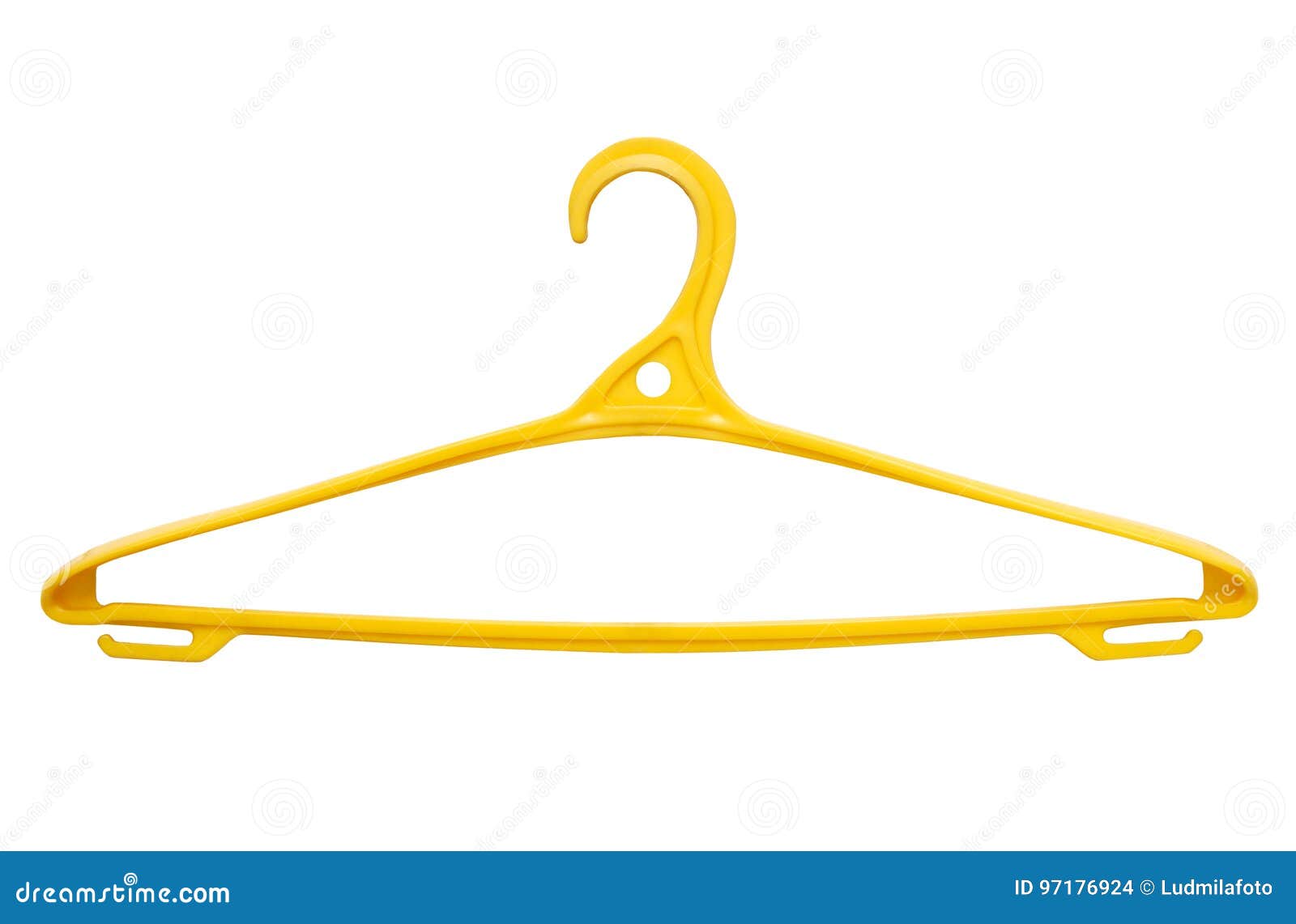Yellow hangers for clothes stock photo. Image of clearance 97176924