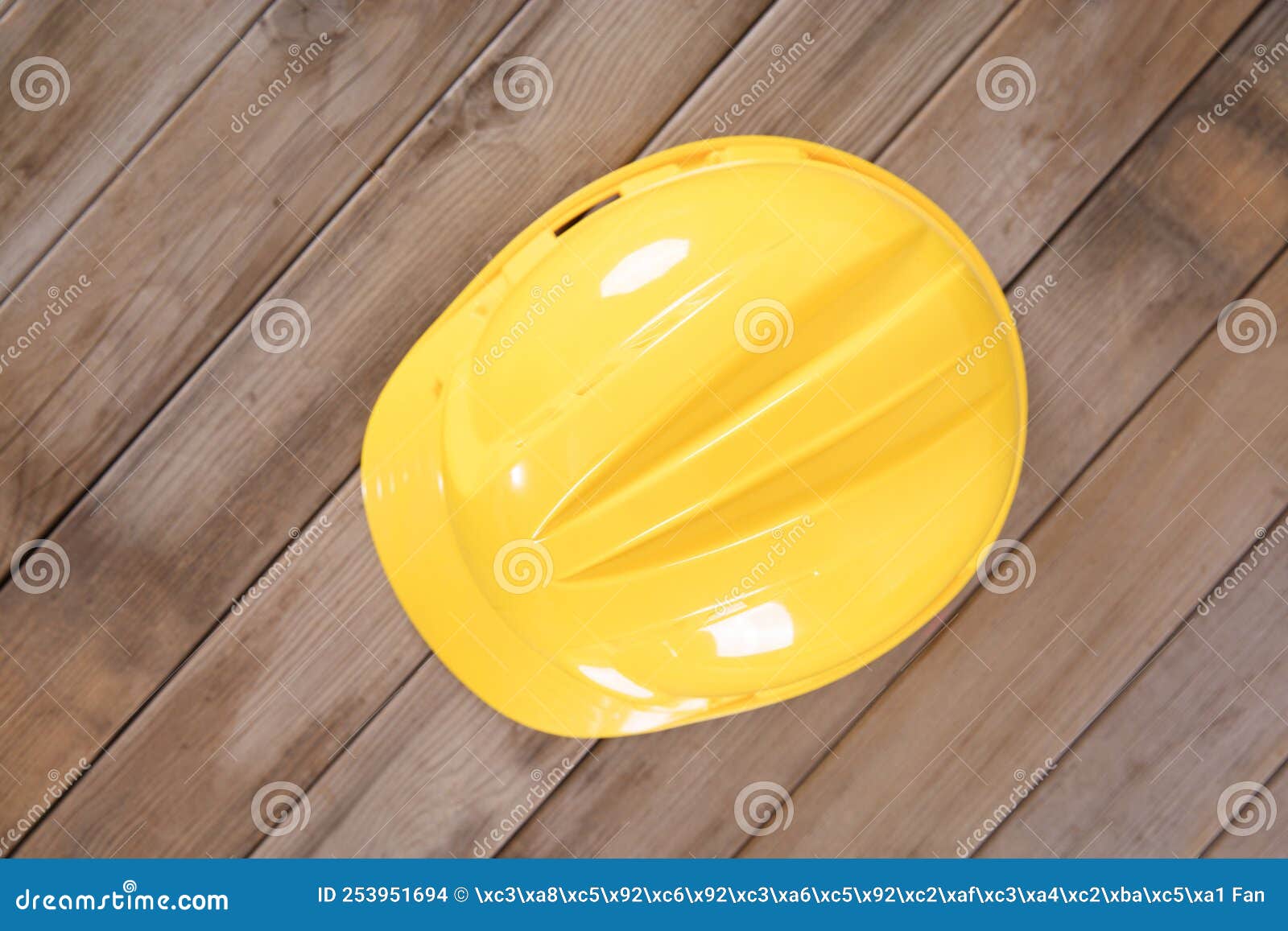 Yellow Hard Hat on the Table Stock Photo Image of life, building