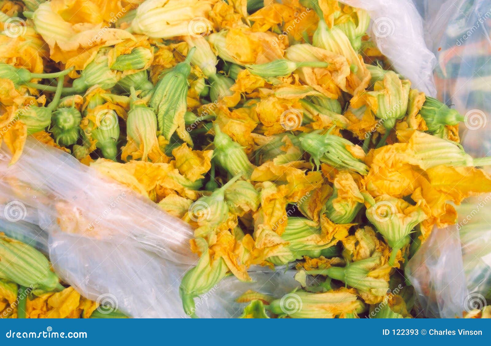 Yellow Herbs at a Farmers Market in San Diego, California Stock Image