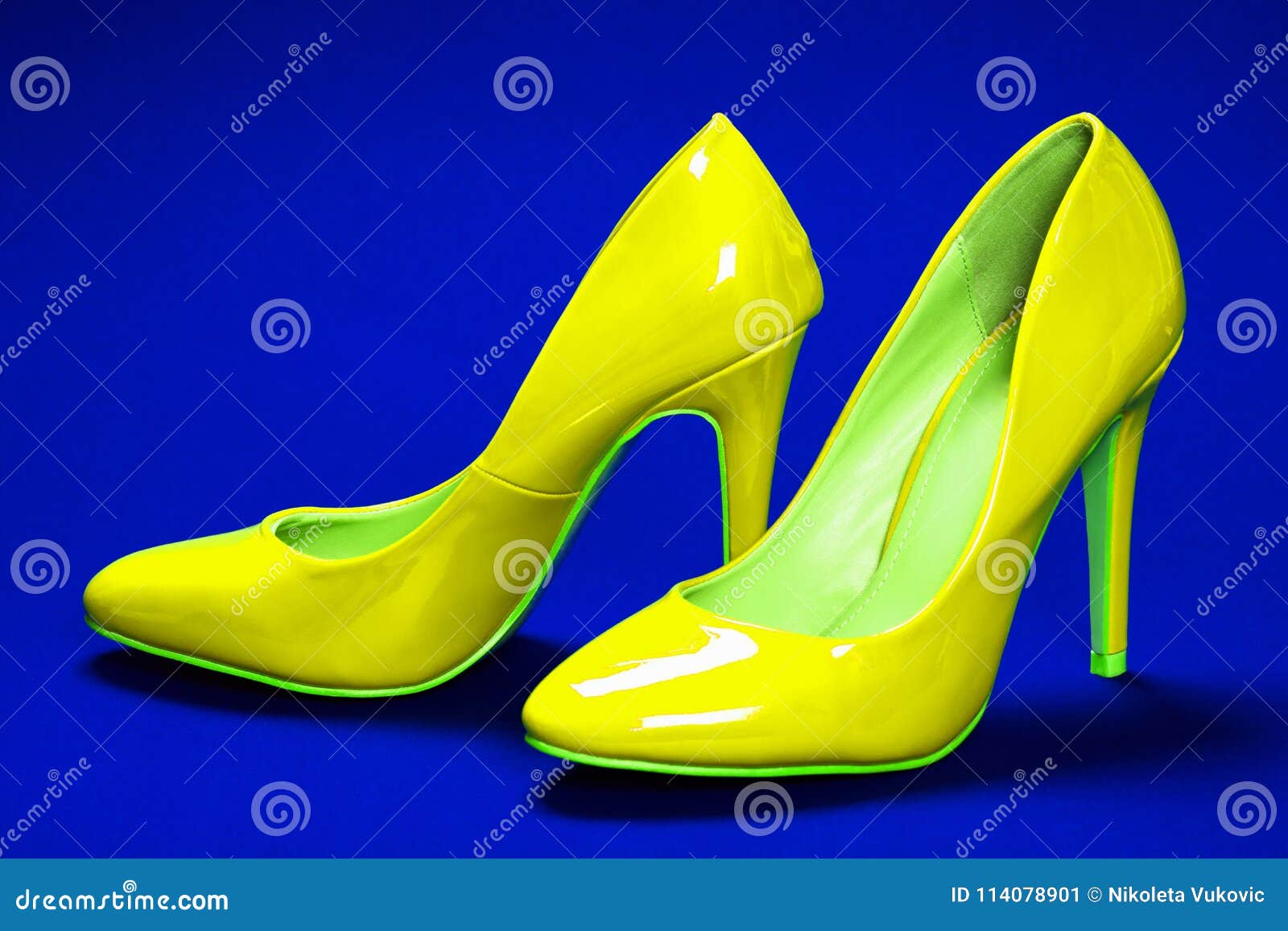 NEW NIB DOLLS KILL BRIGHT NEON YELLOW SUEDE ANKLE STRAP SANDALS HEELS SHOES  5.5 | eBay