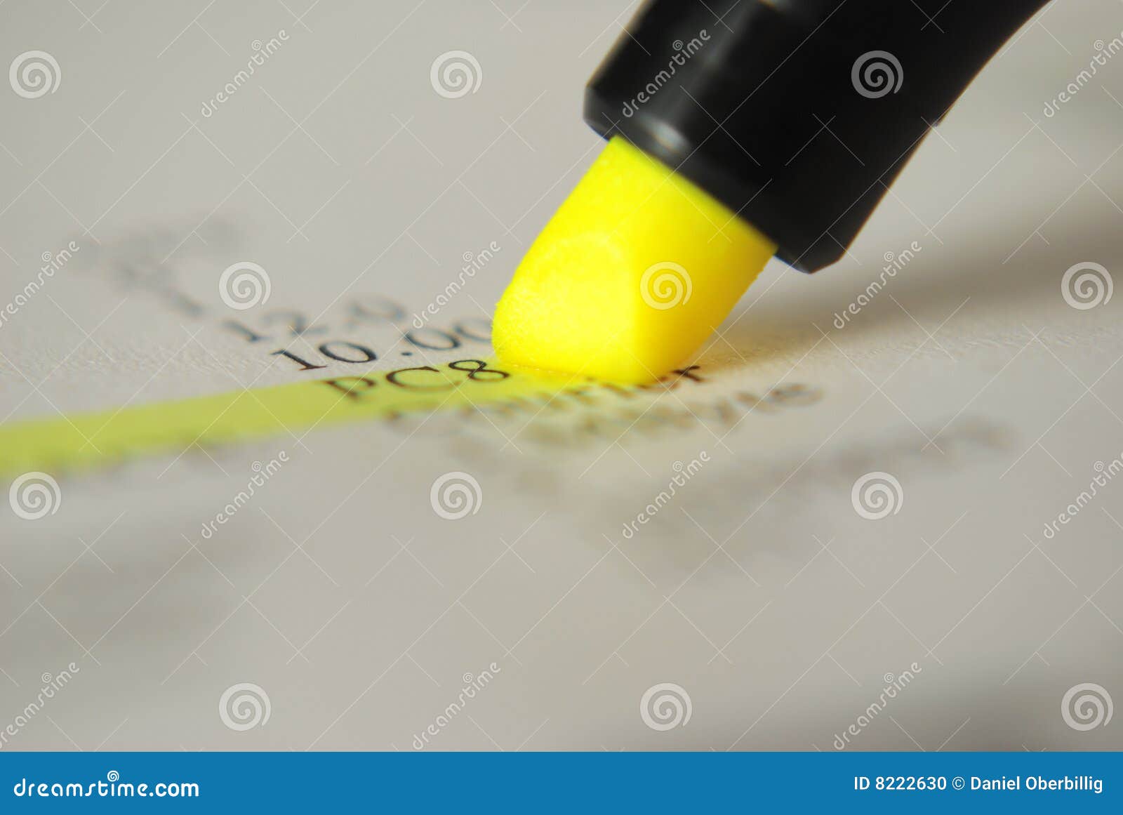 Yellow Highlighter stock photo. Image of arts, background 8222630