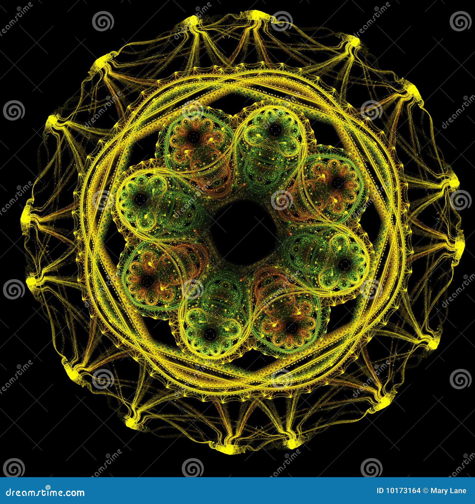 Yellow Kaleidoscope stock illustration. Illustration of yellow 10173164
