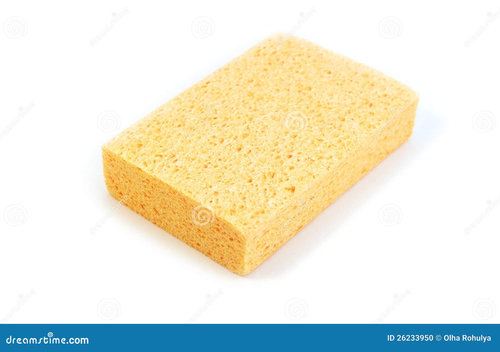 Yellow kitchen sponge stock photo. Image of indoors, close 26233950