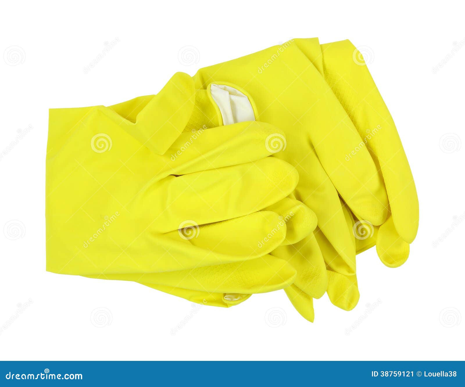 Yellow Latex Gloves Folded stock image. Image of gloves 38759121