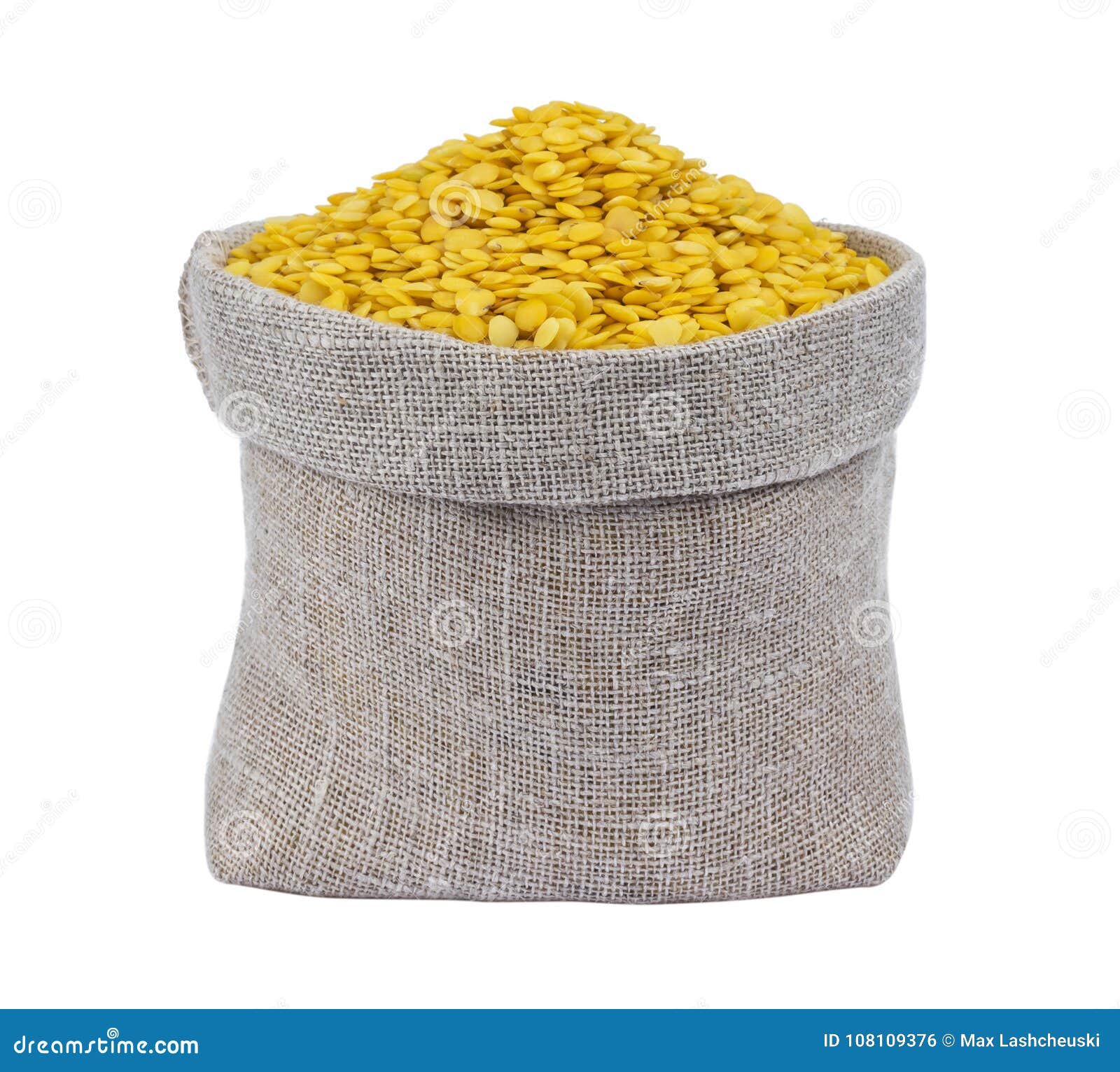 Download Yellow Lentils In Bag Isolated On White Background Stock Photo Image Of Healthy Health 108109376 Yellowimages Mockups