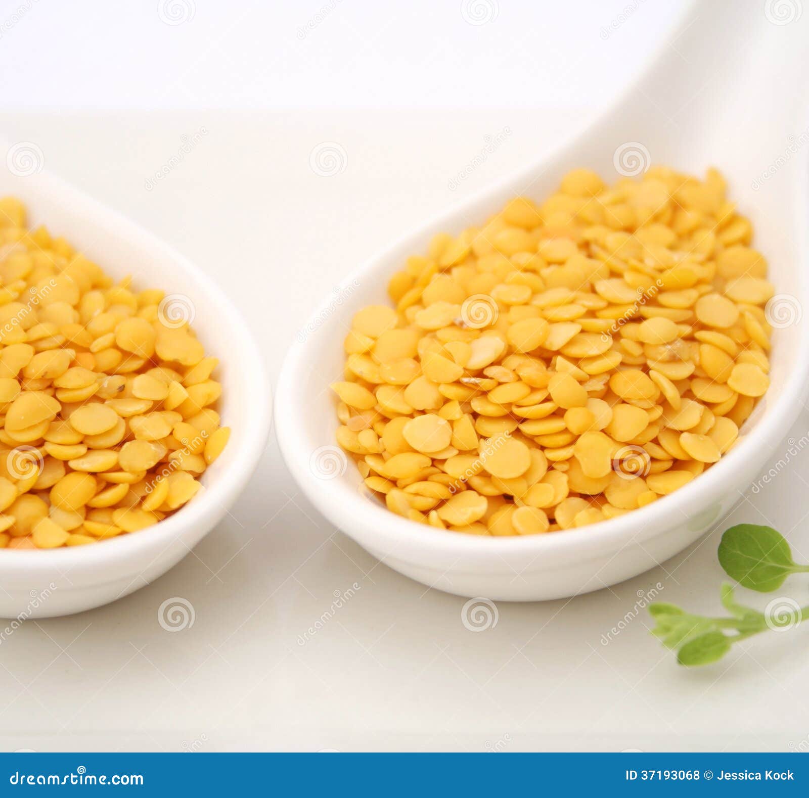 Yellow lentils stock photo. Image of dried, spoon, vitamins 37193068