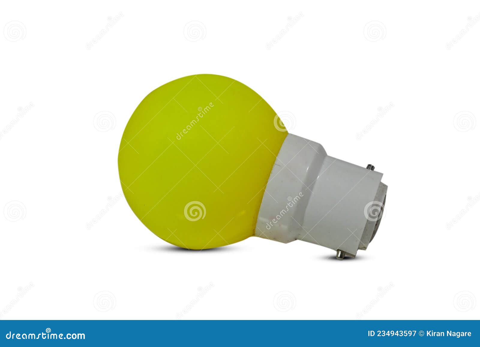 Yellow light bulb stock image. Image of color, object 234943597