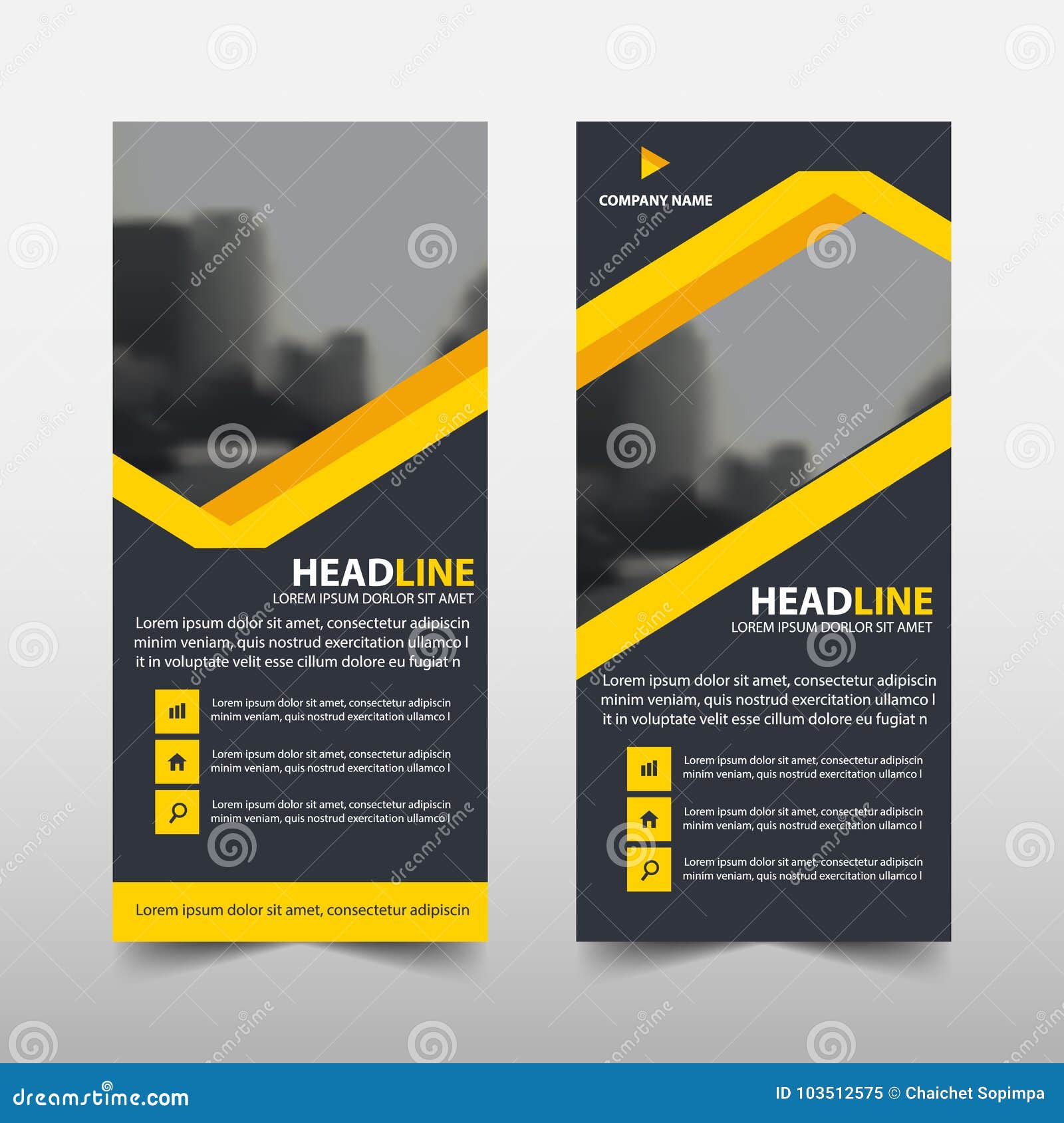 yellow line roll up business brochure flyer banner  , cover presentation abstract geometric background,