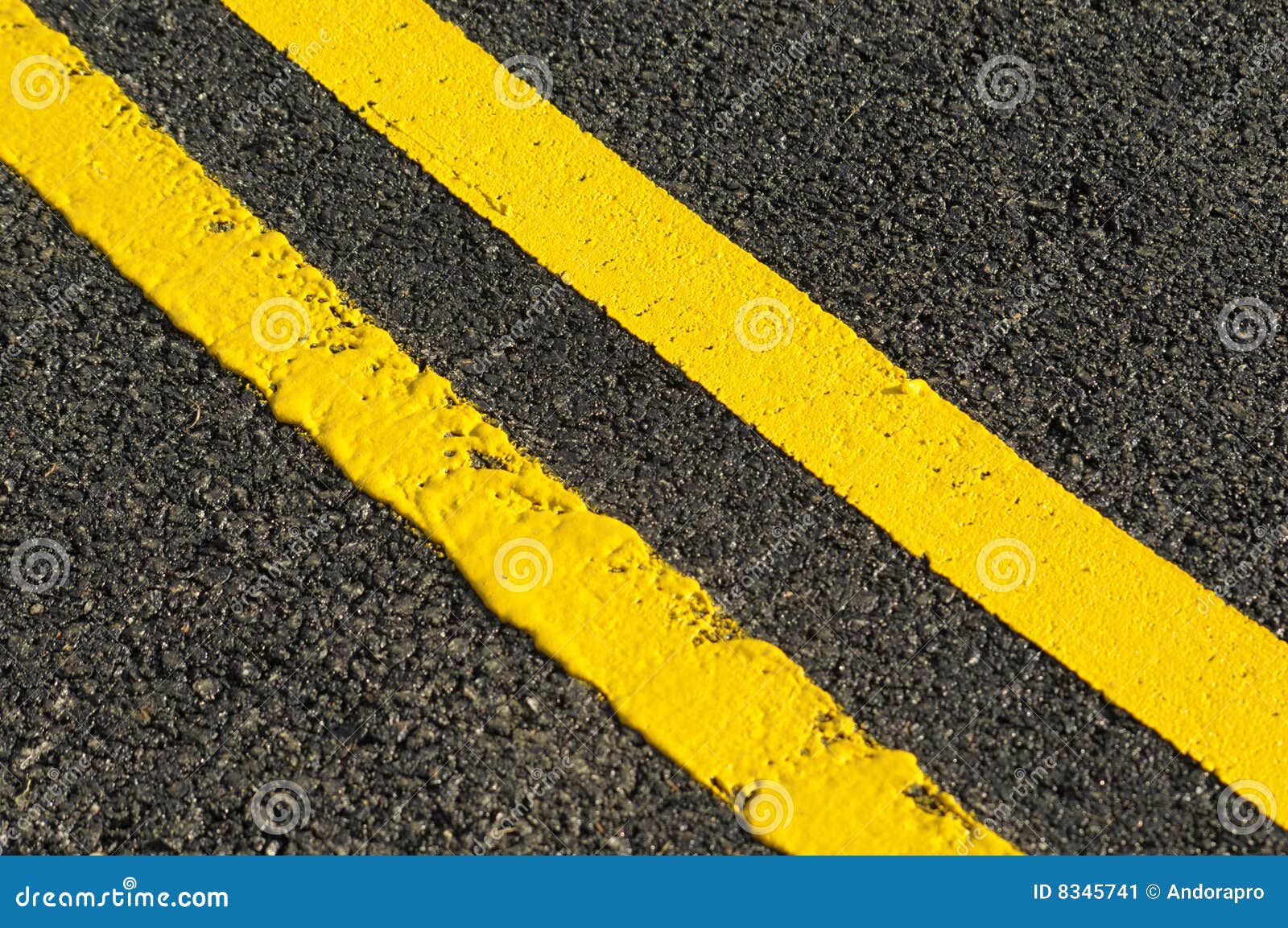 Yellow lines stock image. Image of close, road, traffic - 8345741