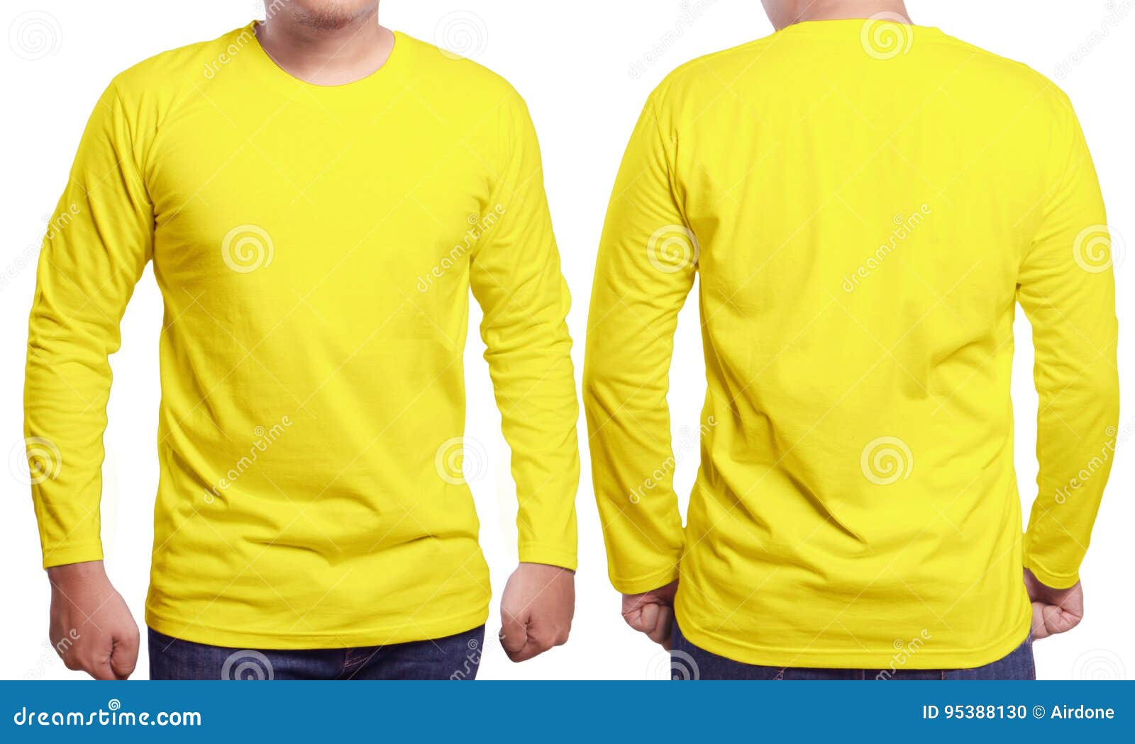 Men's Blank Yellow Shirt Template Stock Photo by ©airdone 37684747