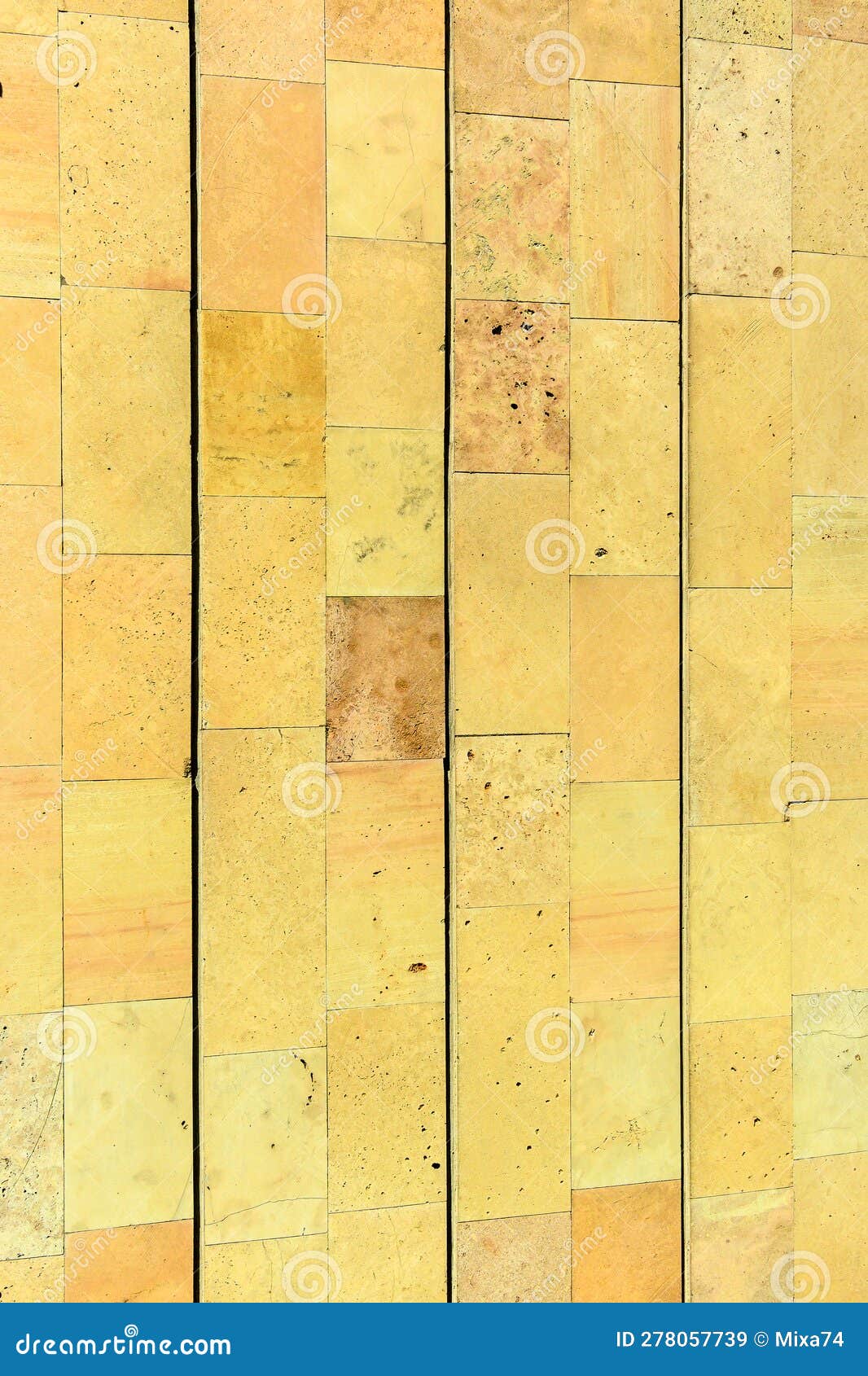 Yellow Marble Tiles on the Wall As Background and Texture 1 Stock Image