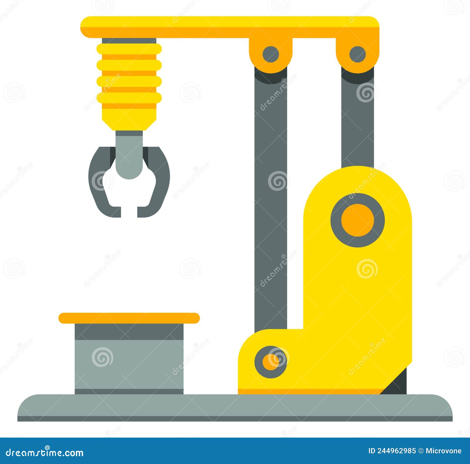 Device Grabber Tool Cartoon Vector Illustration