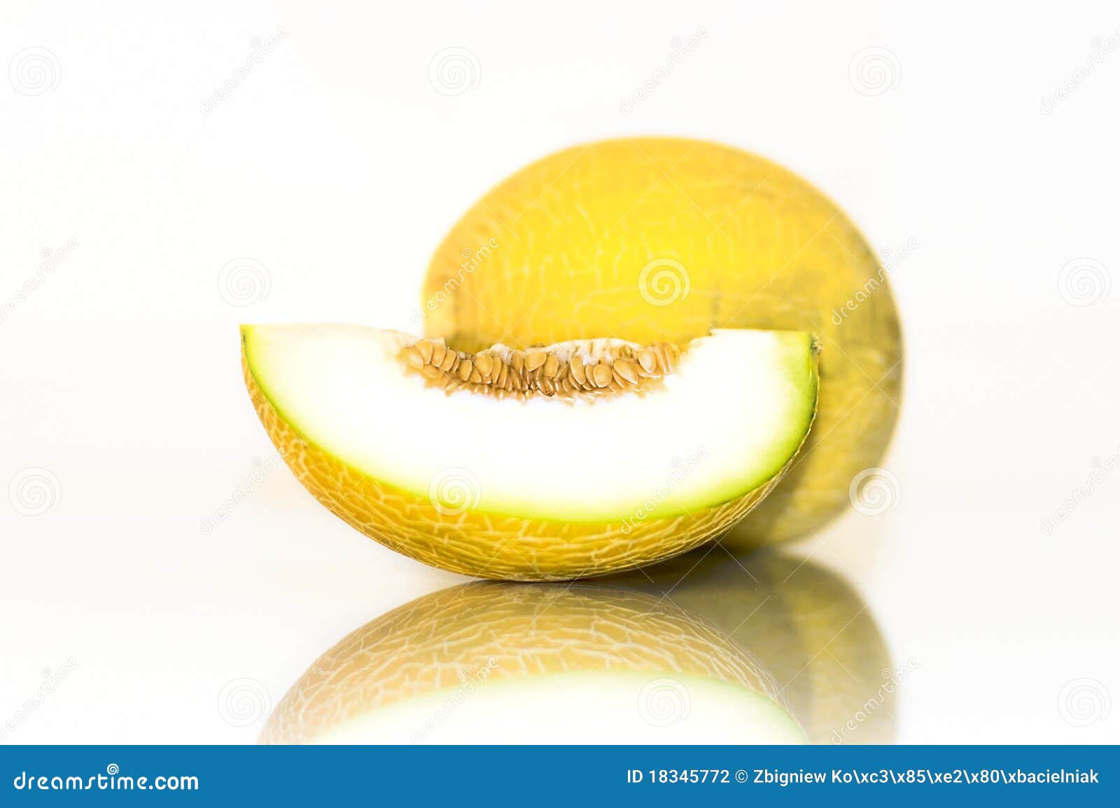Yellow Melon stock photo. Image of large, closeup, fruit 18345772