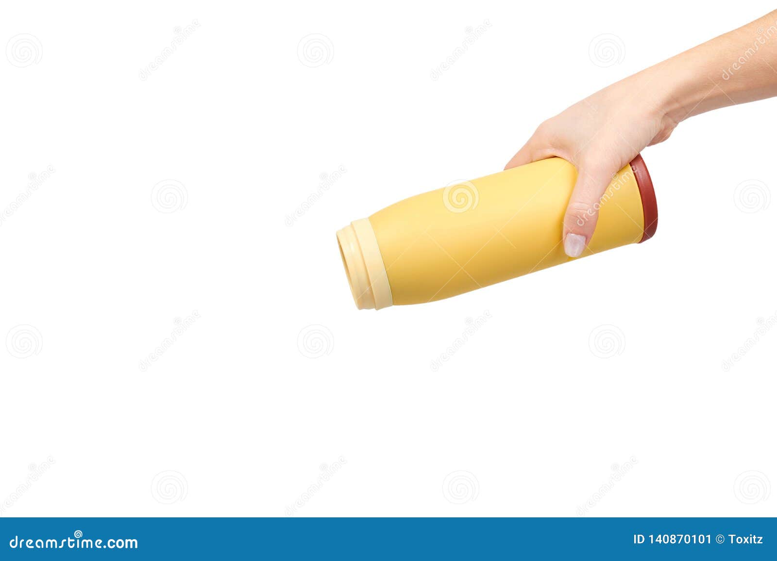 Download Yellow Metal Thermos For Hot Drinks Travel Concept Stock Image Image Of Beverage Take 140870101 Yellowimages Mockups