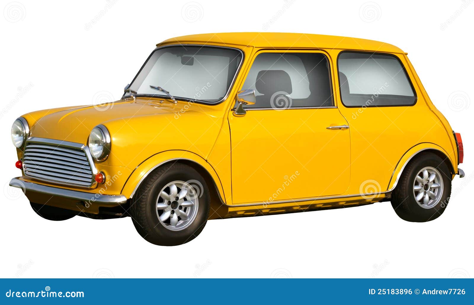 yellow mini cooper