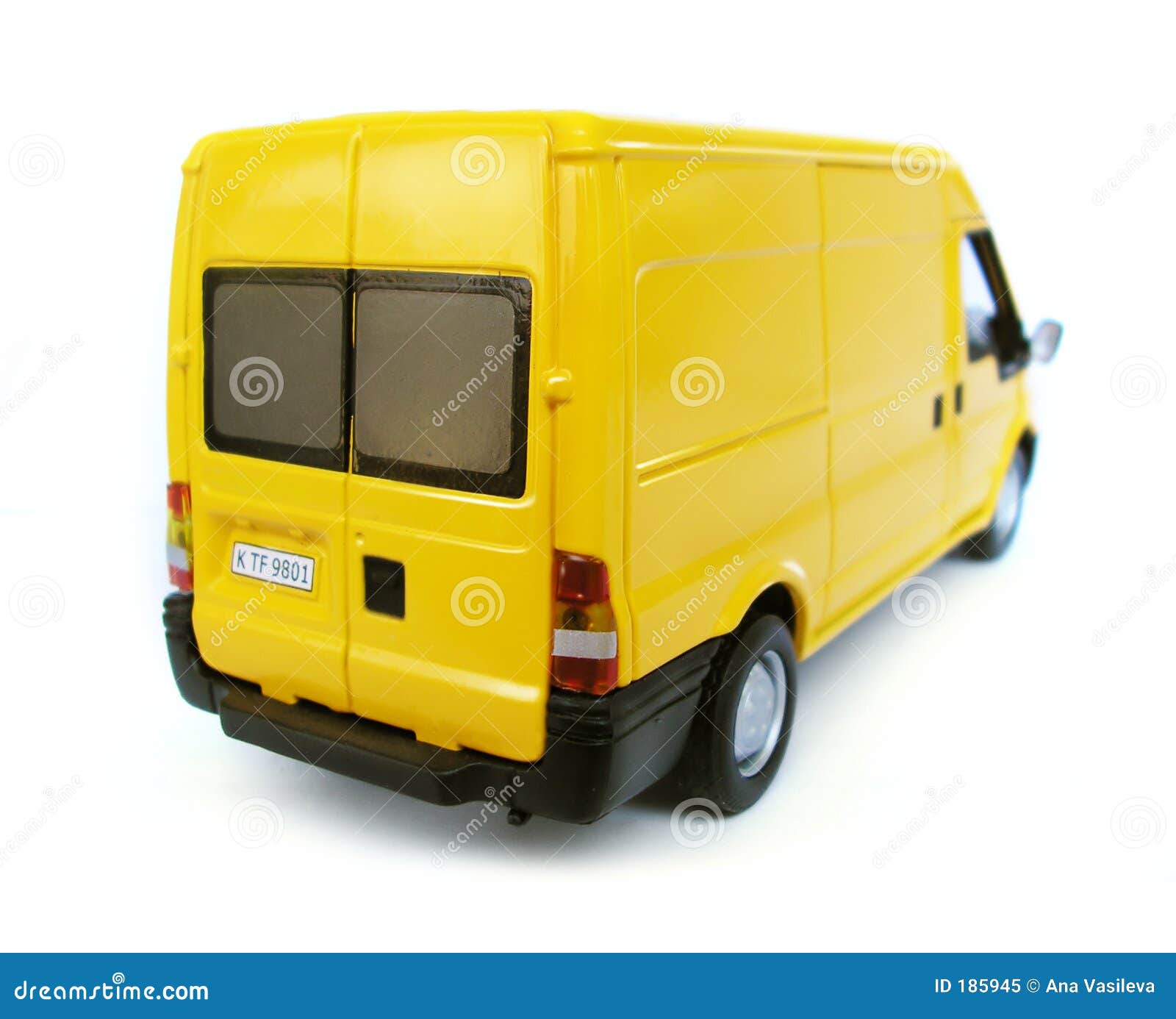 yellow model car - van. hobby, collection