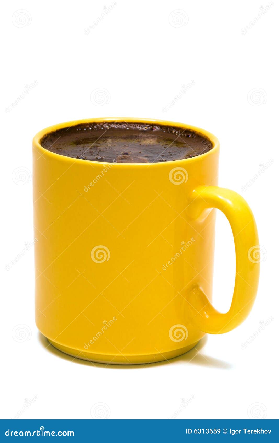 Yellow mug from coffee stock image. Image of shade, refreshment 6313659