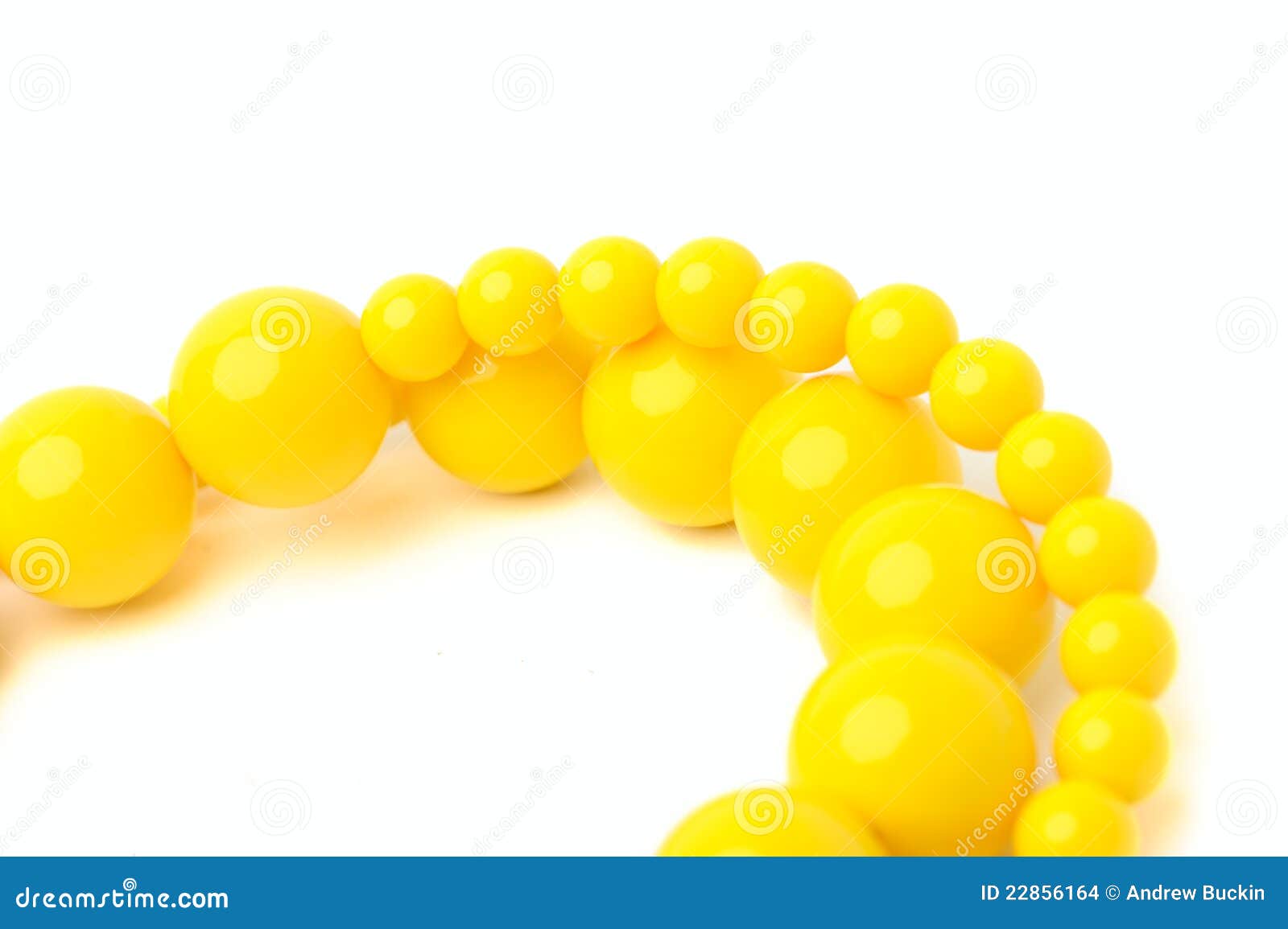 Yellow necklace stock photo. Image of jewelry, bead, necklace 22856164