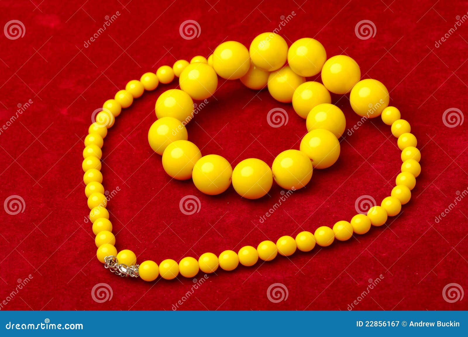 Yellow necklace stock image. Image of spheres, yellow 22856167