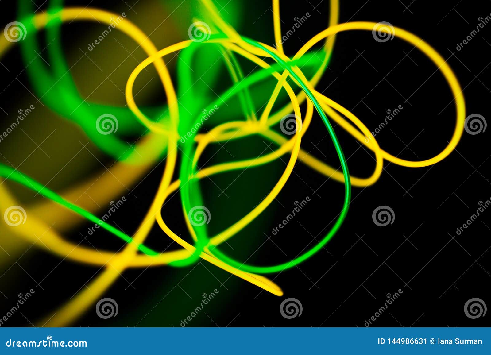 Yellow Neon and Green Neon Abstract. Neon Lines Stock Image - Image of  wallpaper, exposure: 144986631