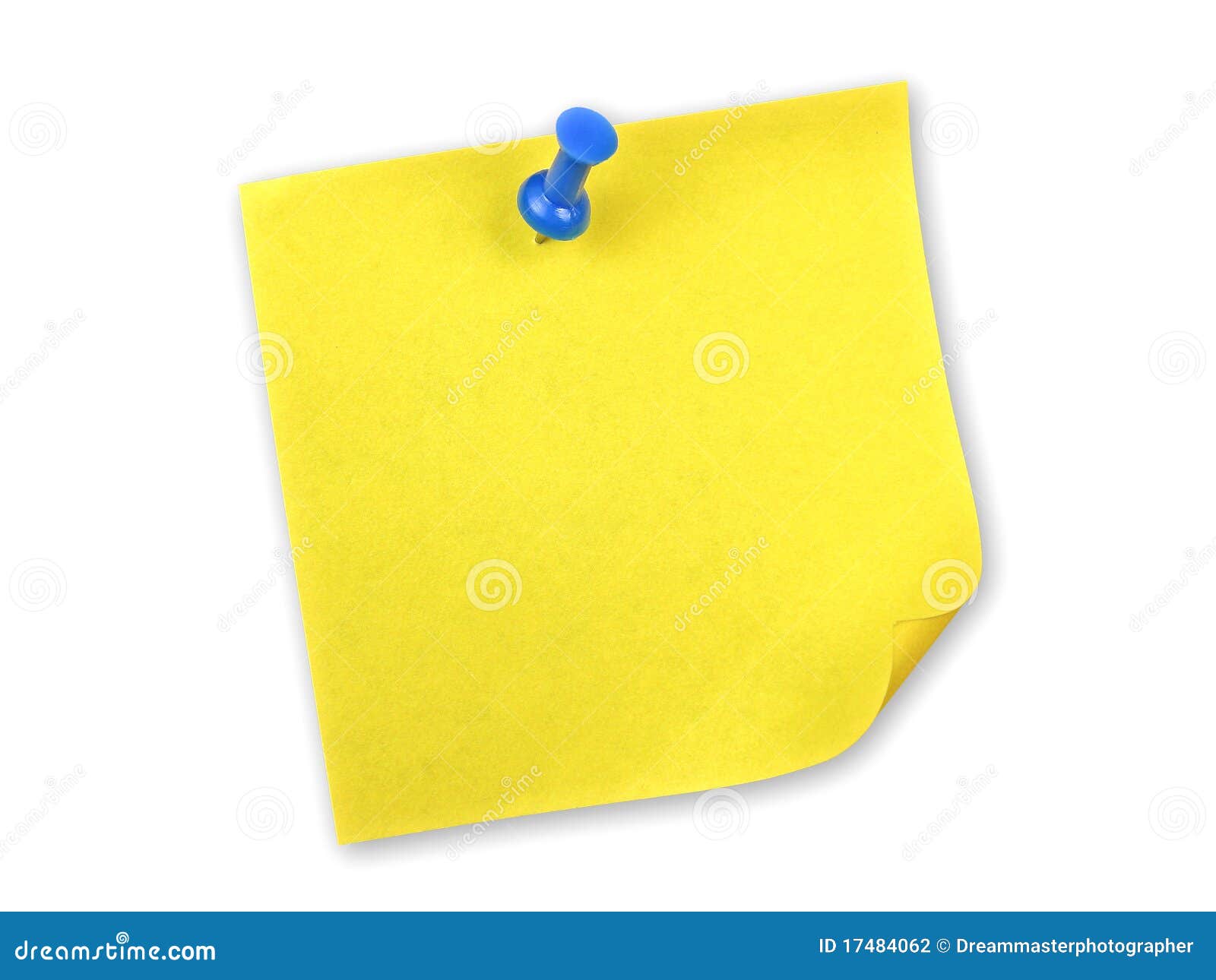 yellow note with pin