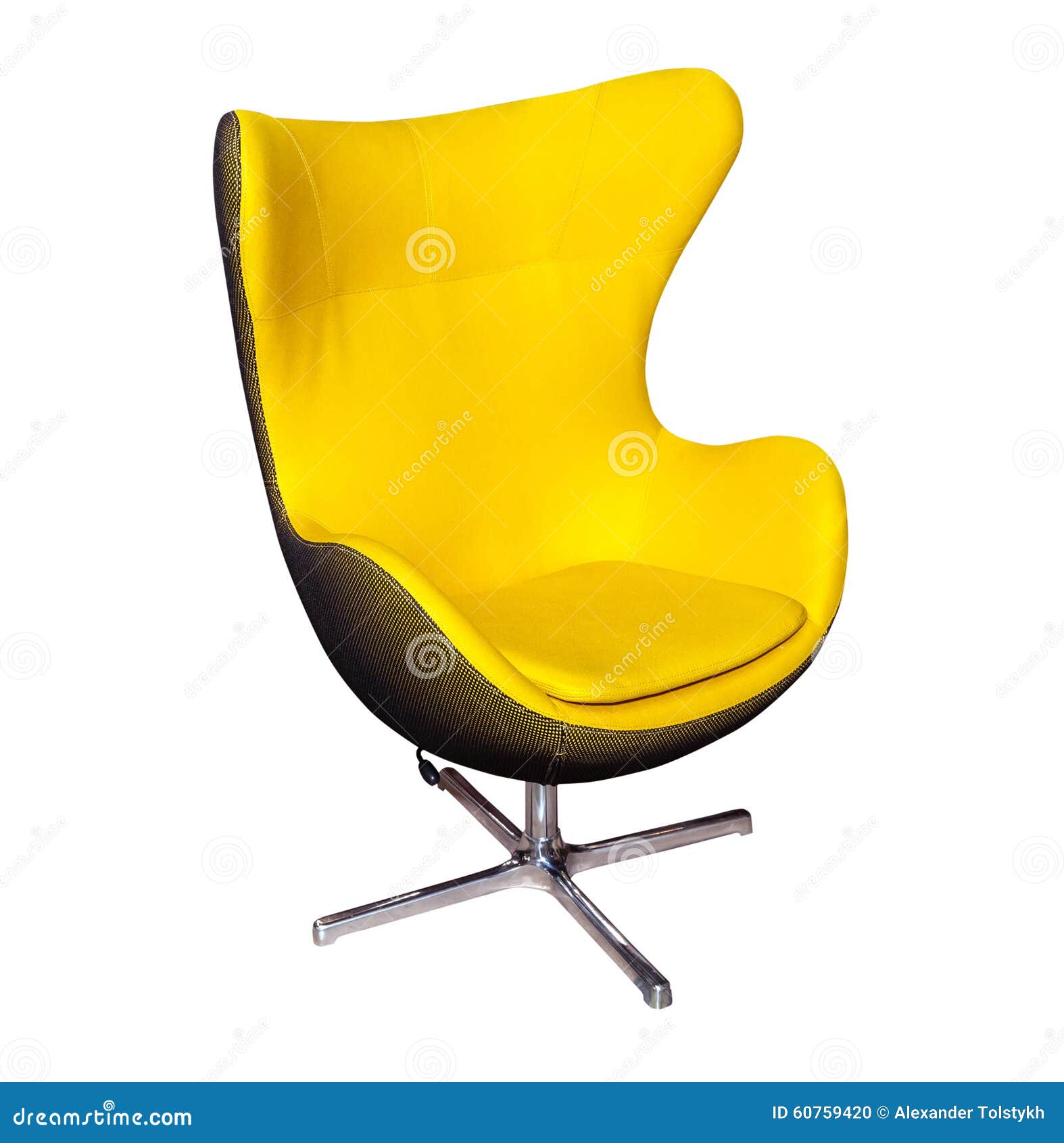 Yellow office modern chair stock photo. Image of contemporary 60759420