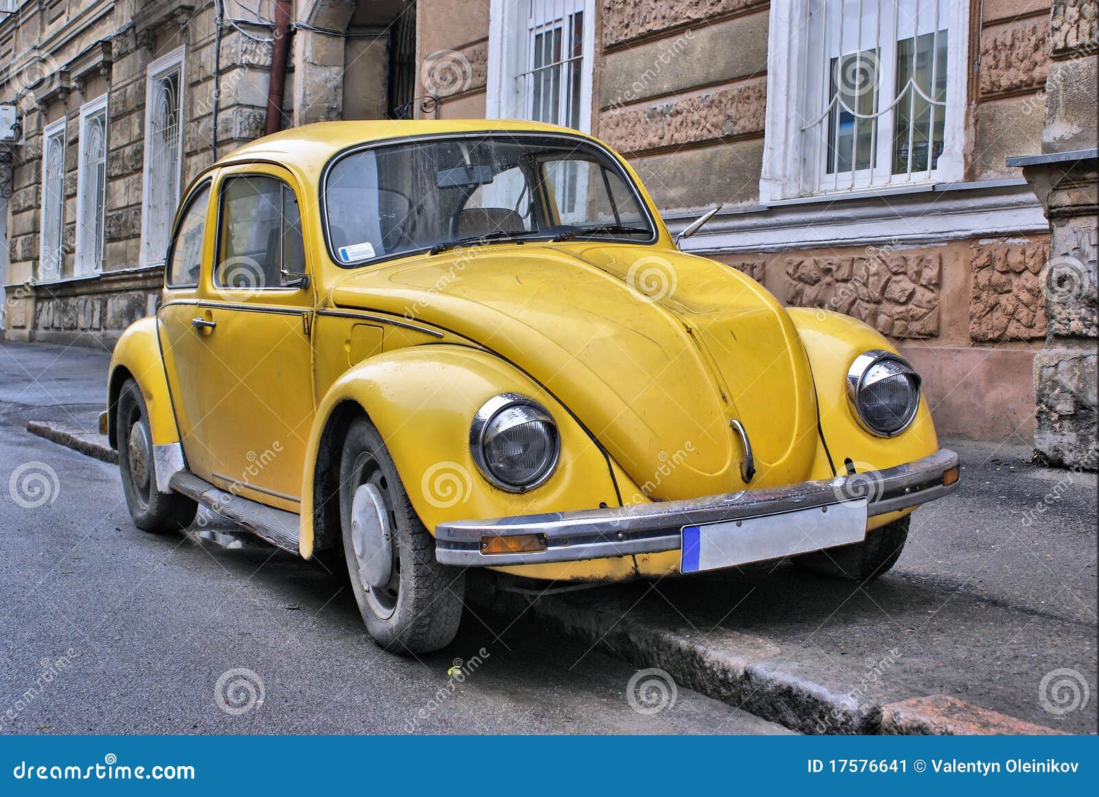 Yellow old car stock image. Image of collector, revival 17576641