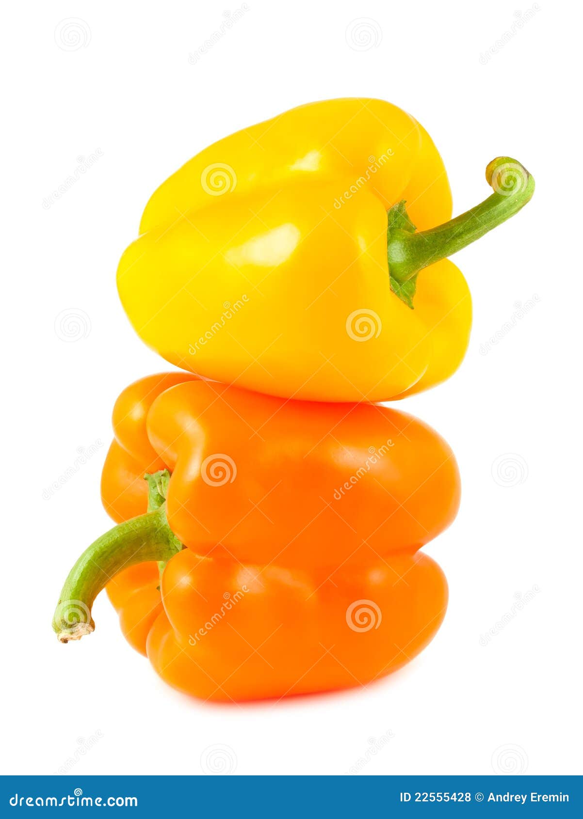 Yellow and orange peppers stock photo. Image of nutrition 22555428