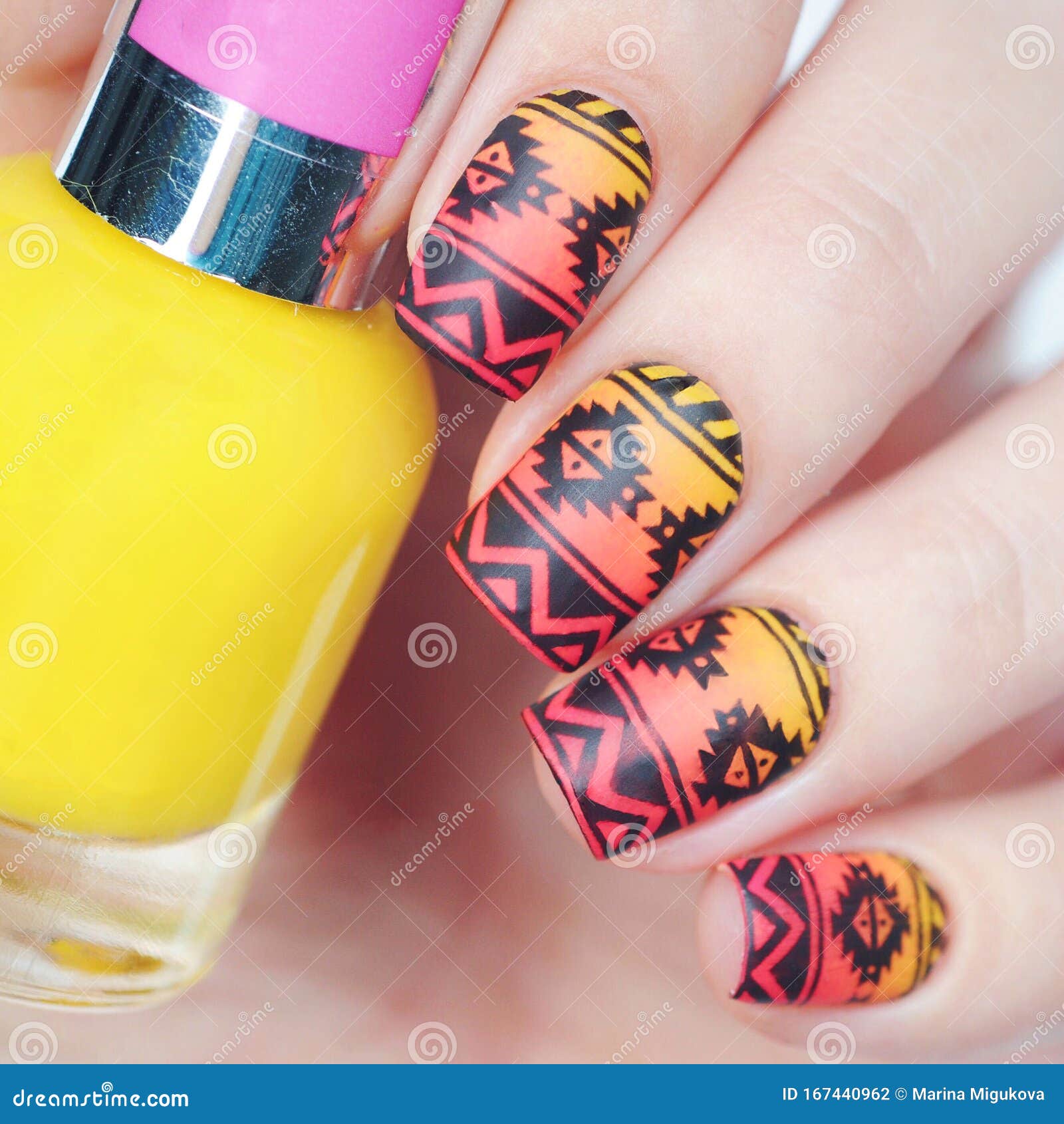 Nail Art Water Decals Stickers Transfers Abstract Lines Aztec Star Tribal  (X39) | eBay