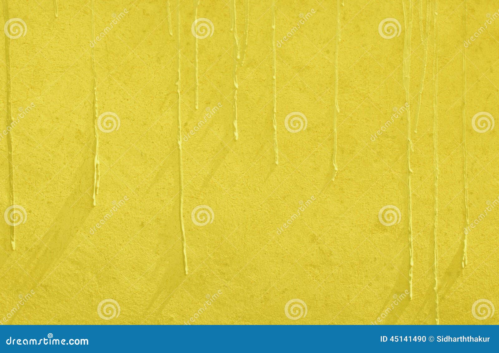 Yellow Paint Drip Wall Texture Background Stock Photo Image of