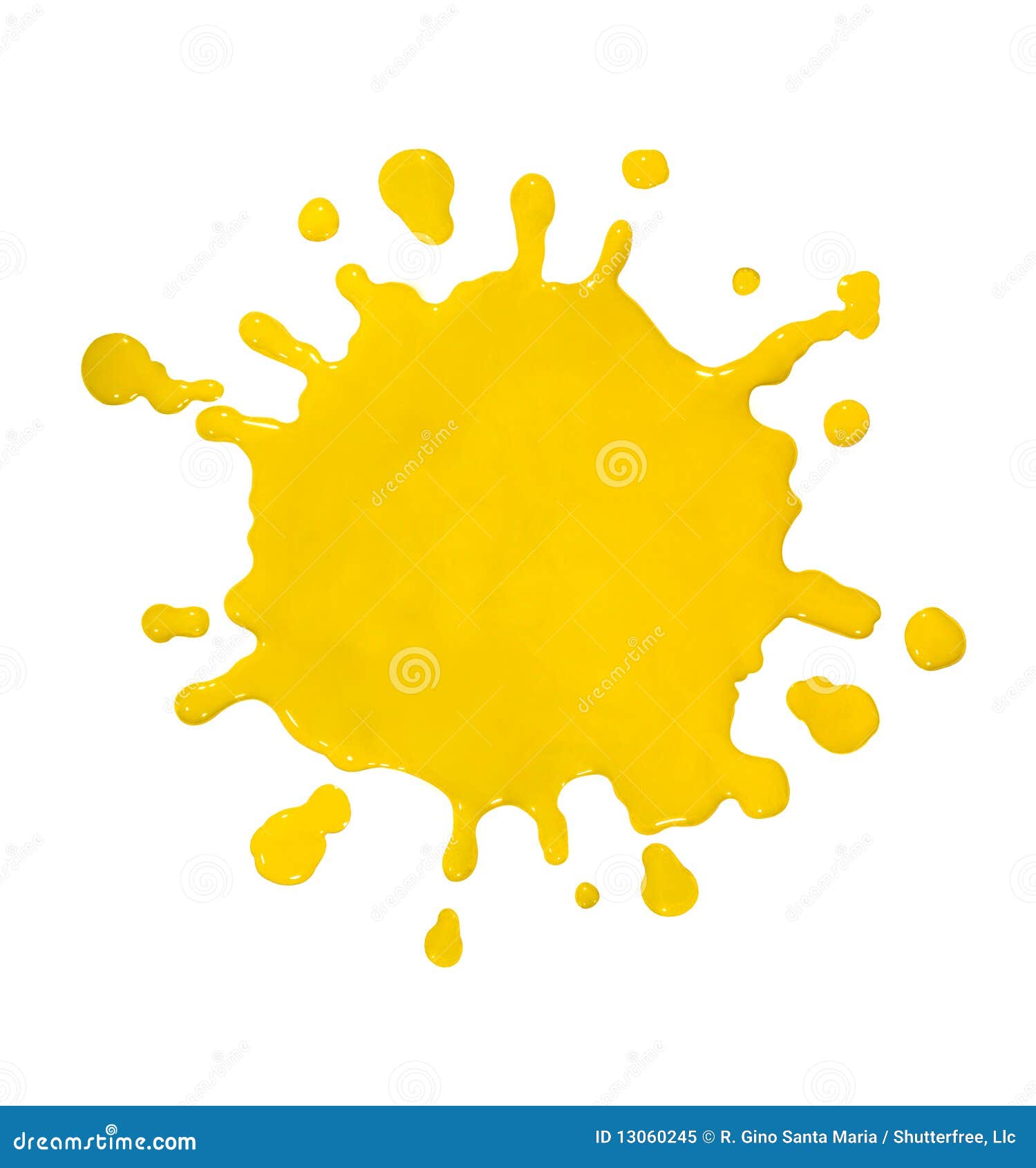 Yellow Paint splat stock image. Image of blob, spill - 13060245