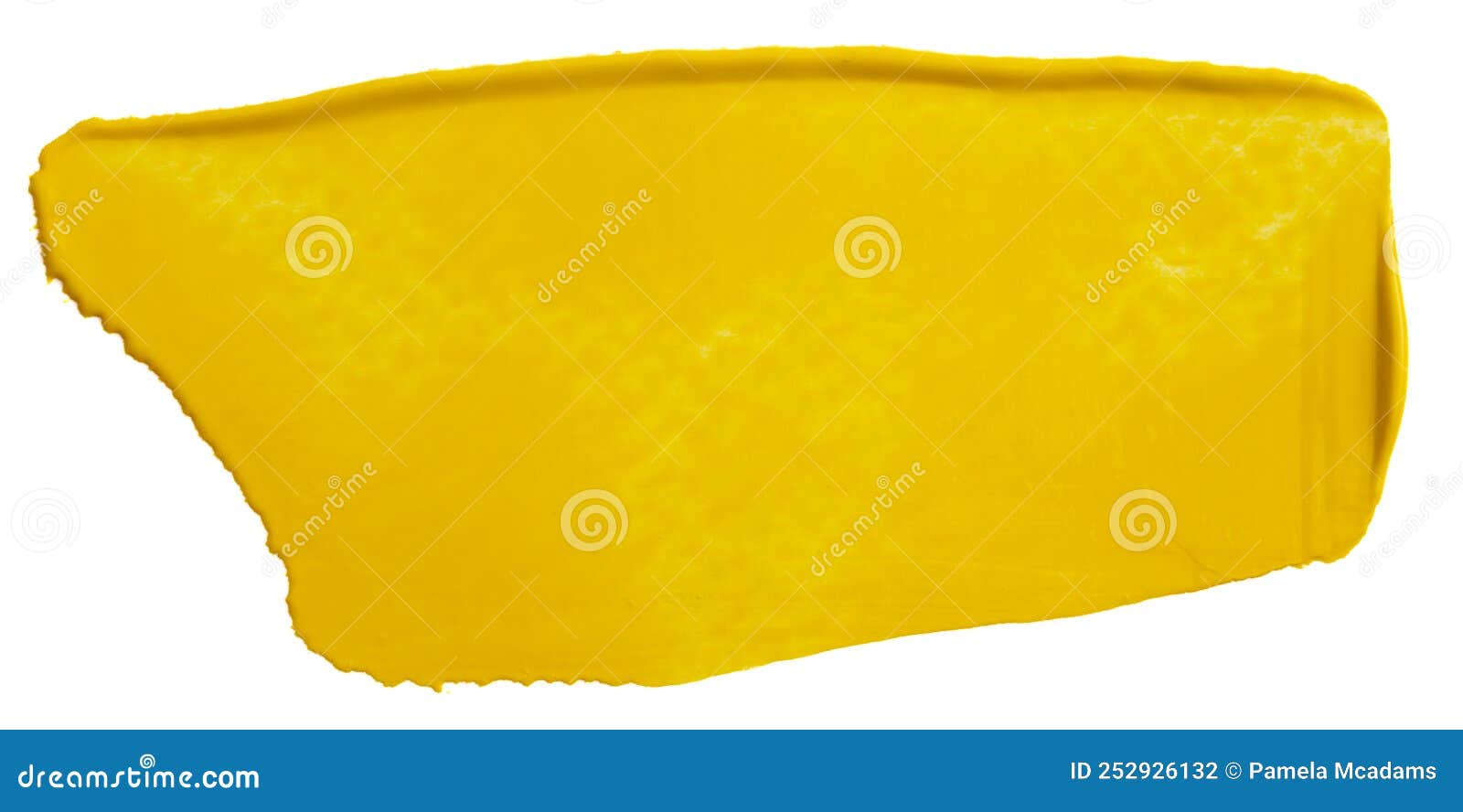 Yellow Paint Swatch on a White Background Stock Photo Image of yellow