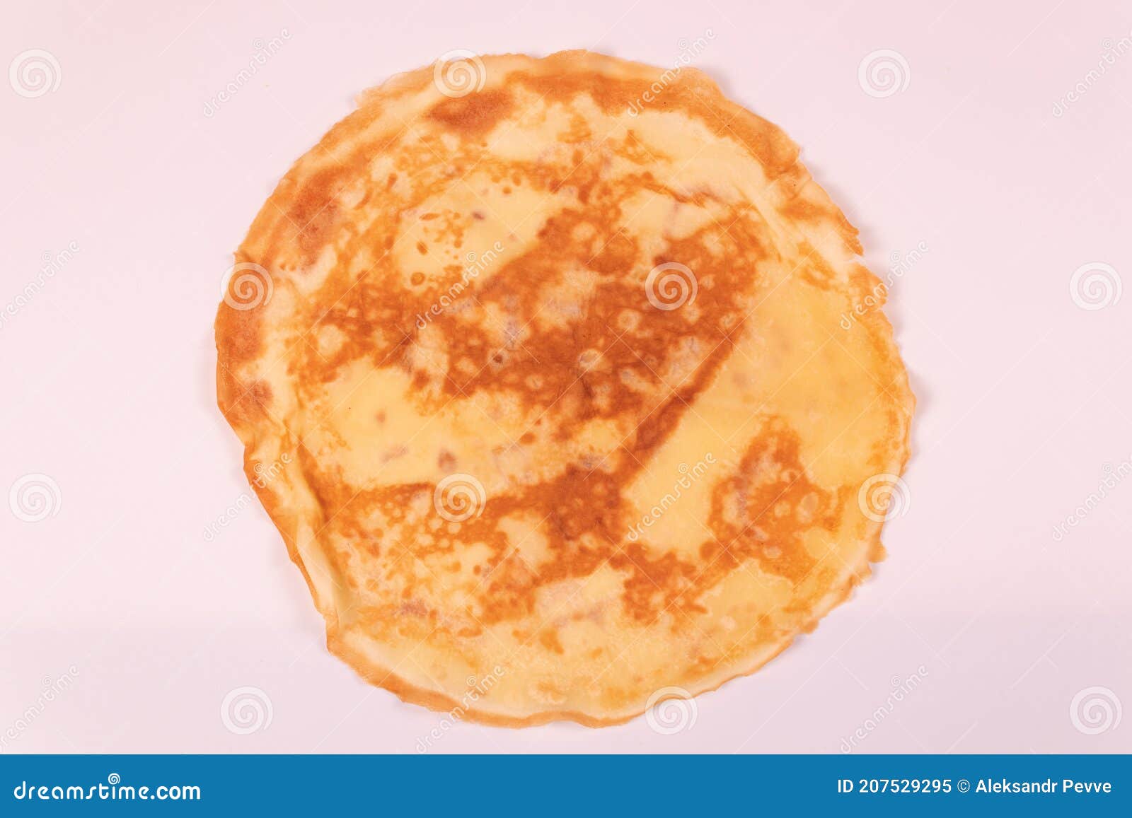 Yellow Pancake with Spots Back View Stock Image Image of gourmet