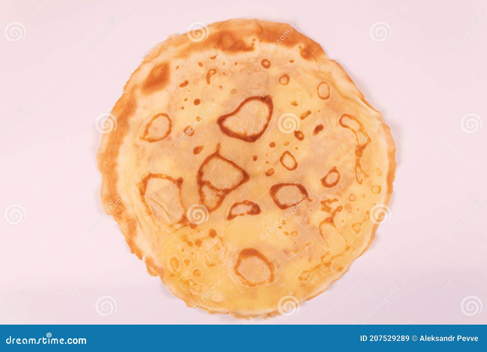 Yellow Pancake with Spots Top View Stock Image Image of gourmet
