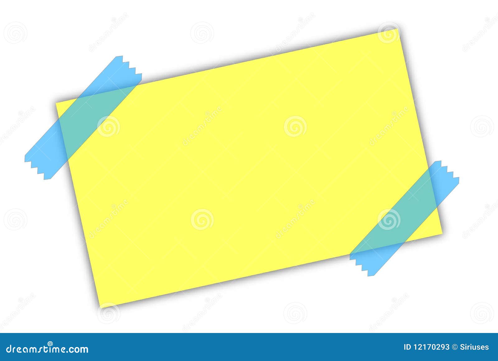 Yellow paper and tape stock illustration. Illustration of decor 12170293