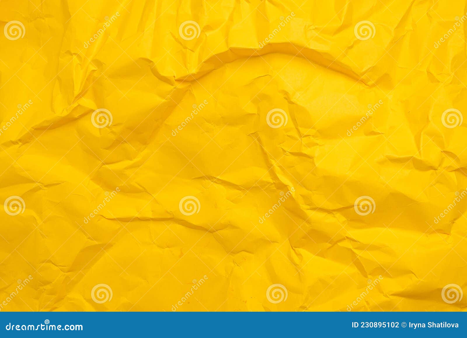 Crumpled Yellow Paper Texture Background. Stock Image - Image of abstract,  full: 38682269