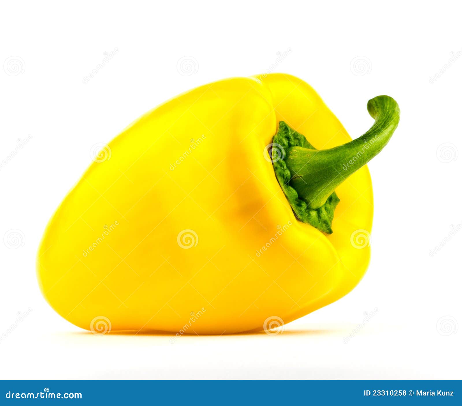 Yellow paprika stock photo. Image of bright, ripe, studio 23310258