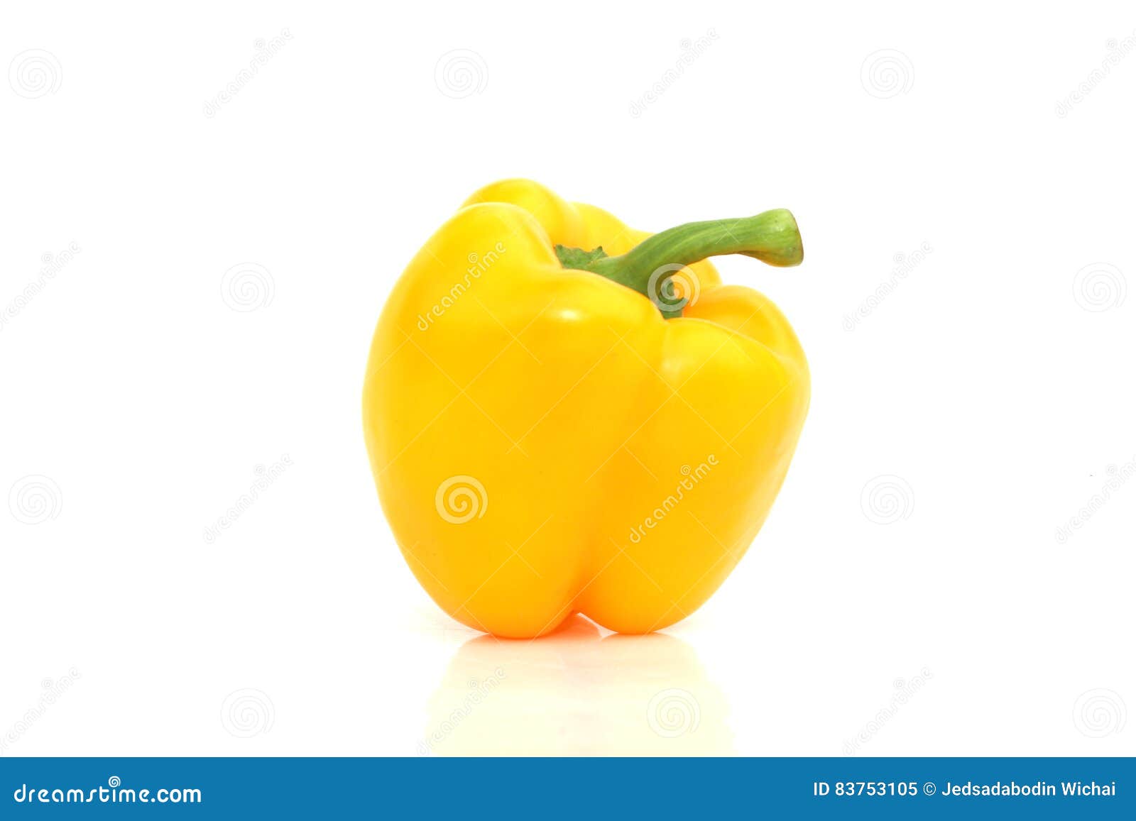 Yellow paprika on isolated stock image. Image of diet 83753105