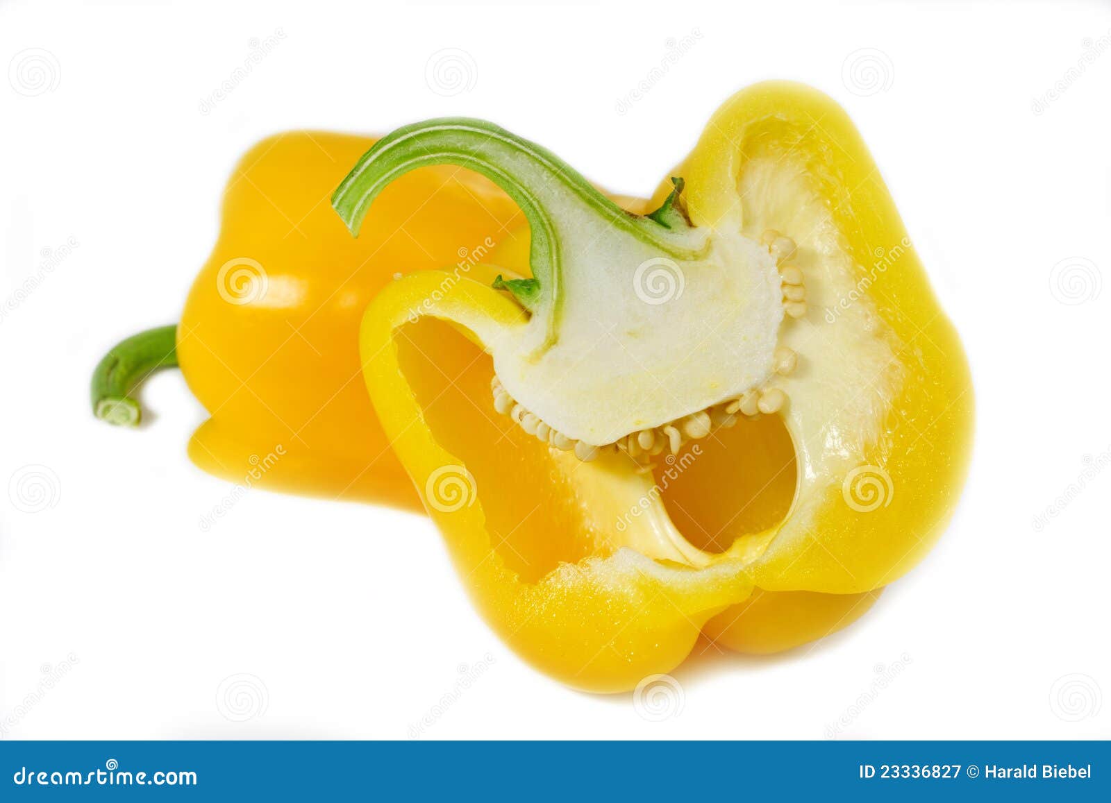 Yellow Paprika pepper stock image. Image of nutrition 23336827